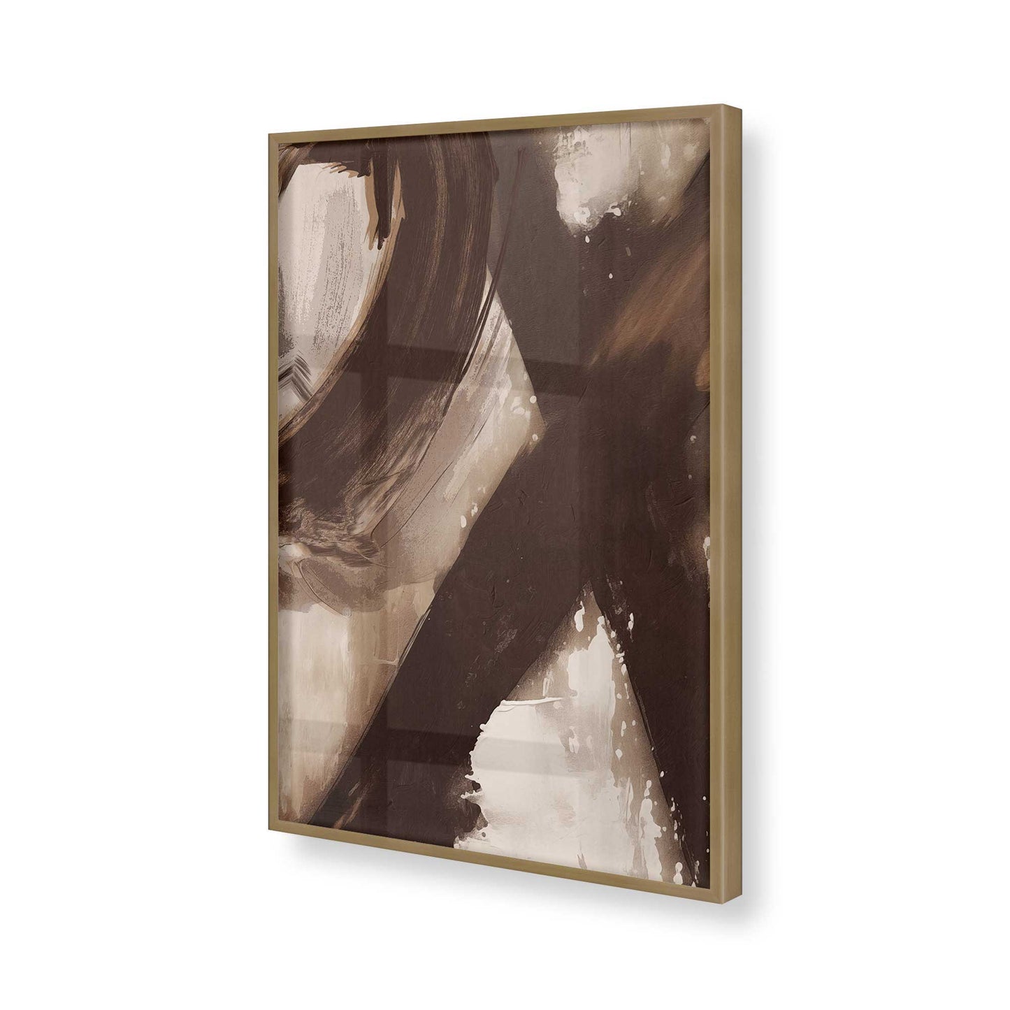 [Color:Brushed Gold], Picture of art in a Brushed Gold frame of the corner