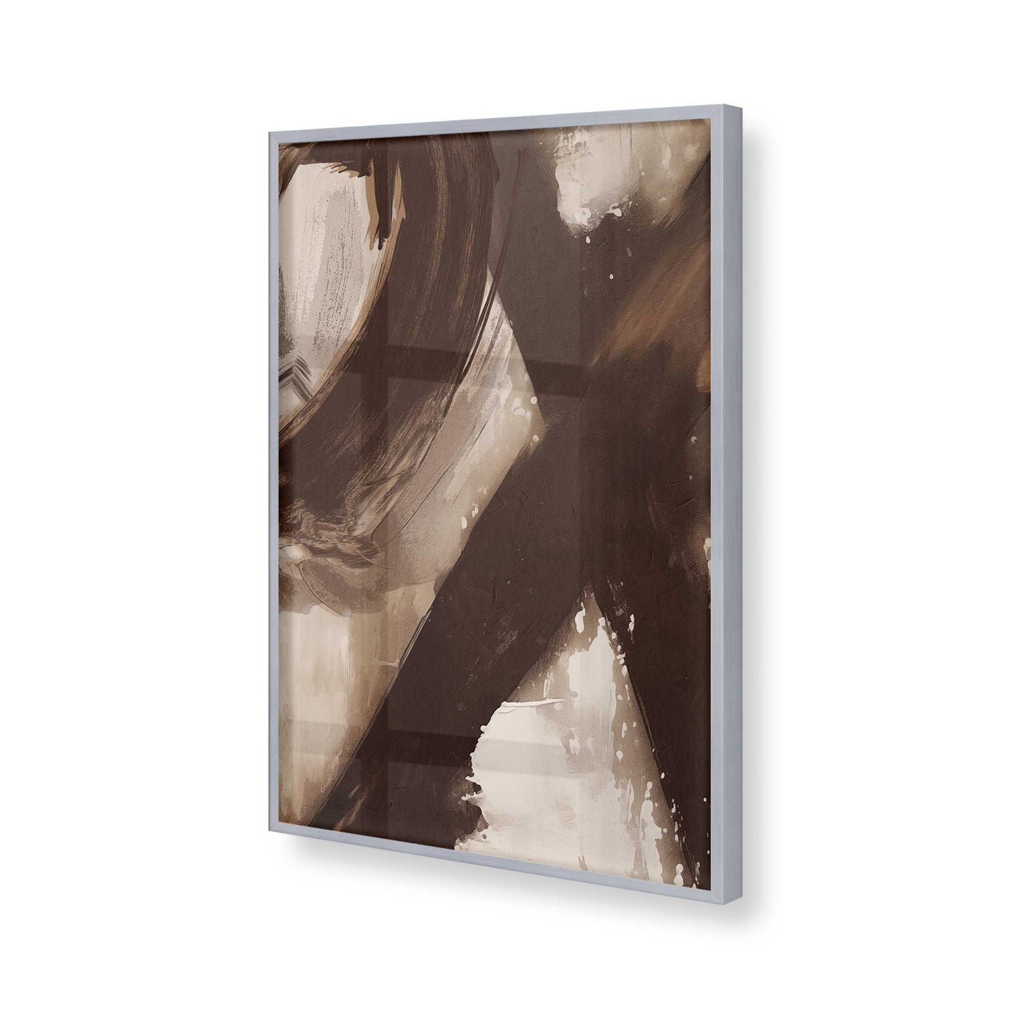 [Color:Polished Chrome], Picture of art in a Polished Chrome frame of the corner