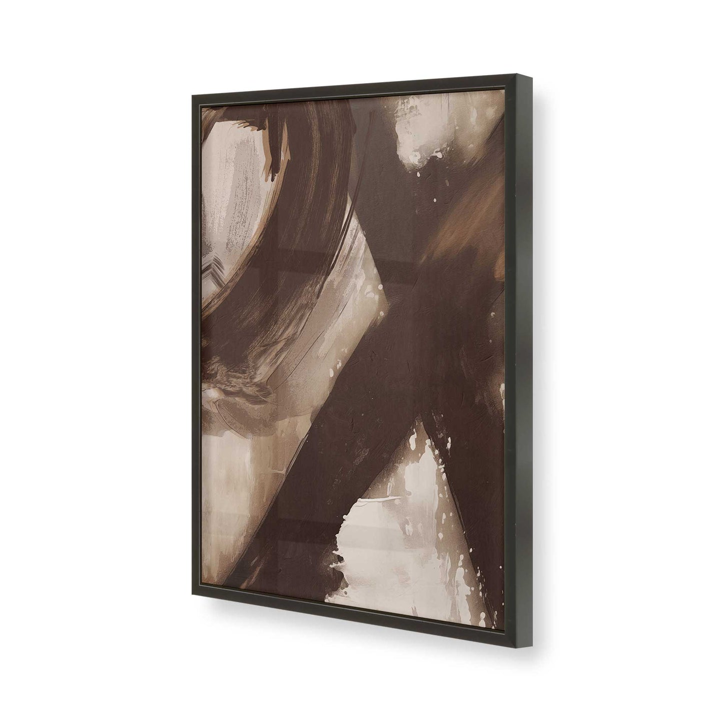 [Color:Satin Black], Picture of art in a Satin Black frame of the corner