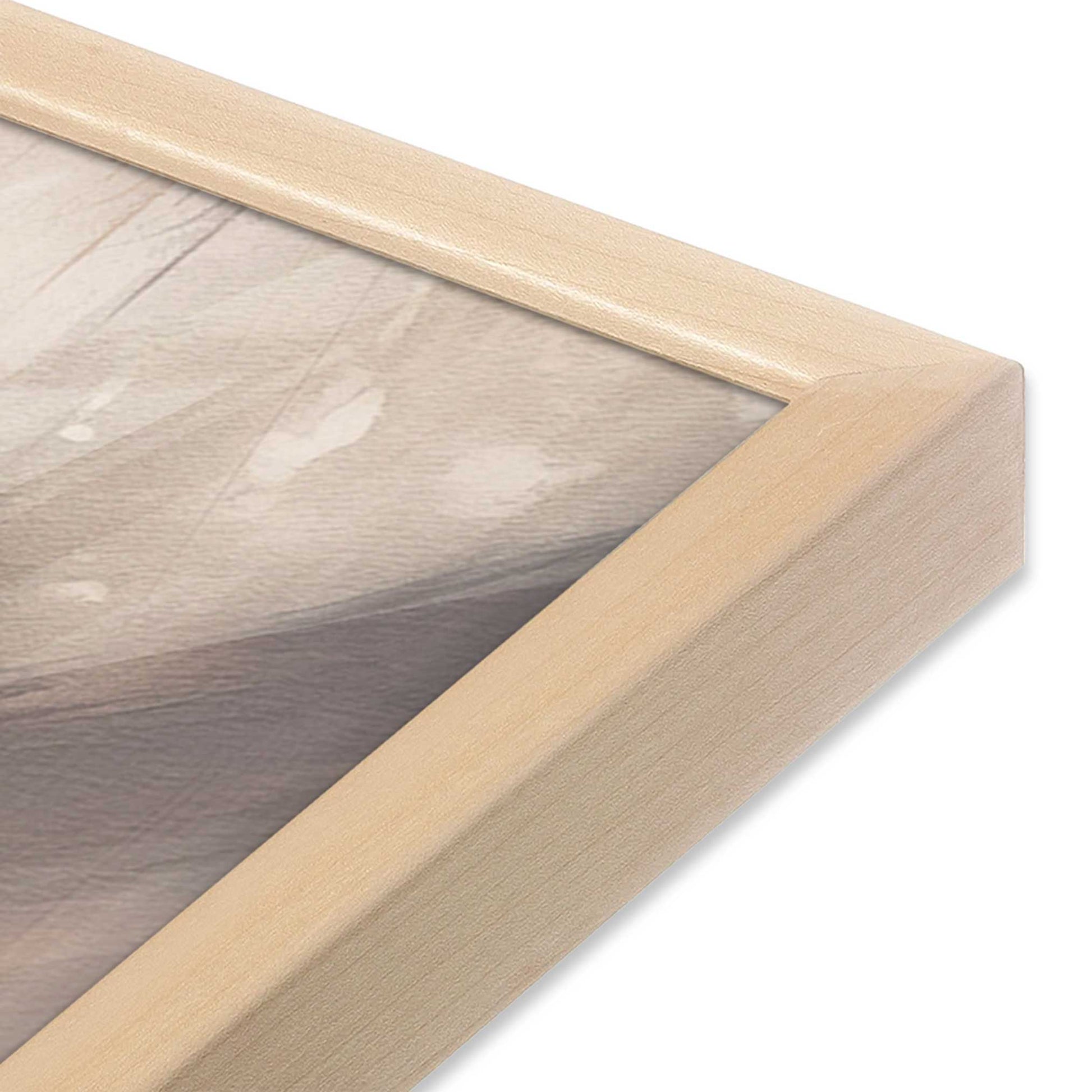 [Color:Raw Maple], Picture of art in a Raw Maple frame at an angle