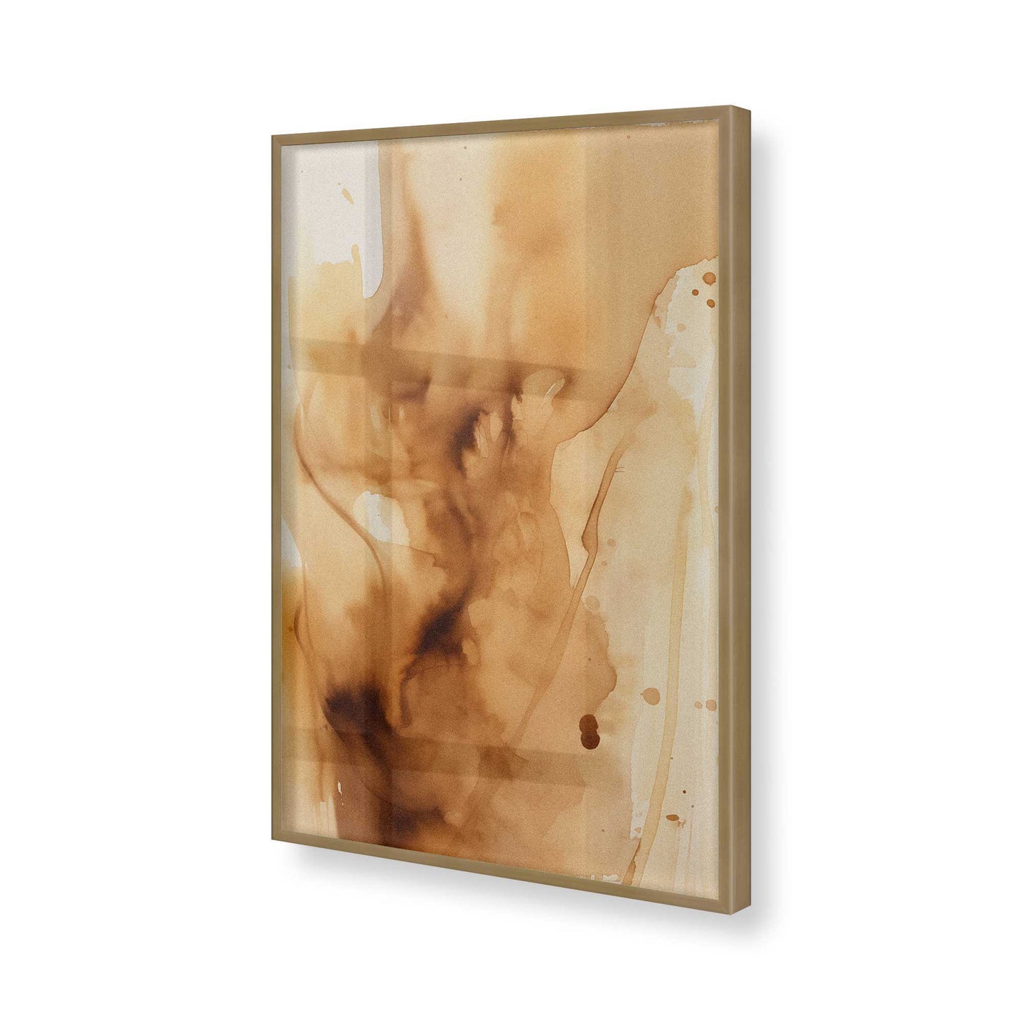 [Color:Brushed Gold], Picture of art in a Brushed Gold frame of the corner