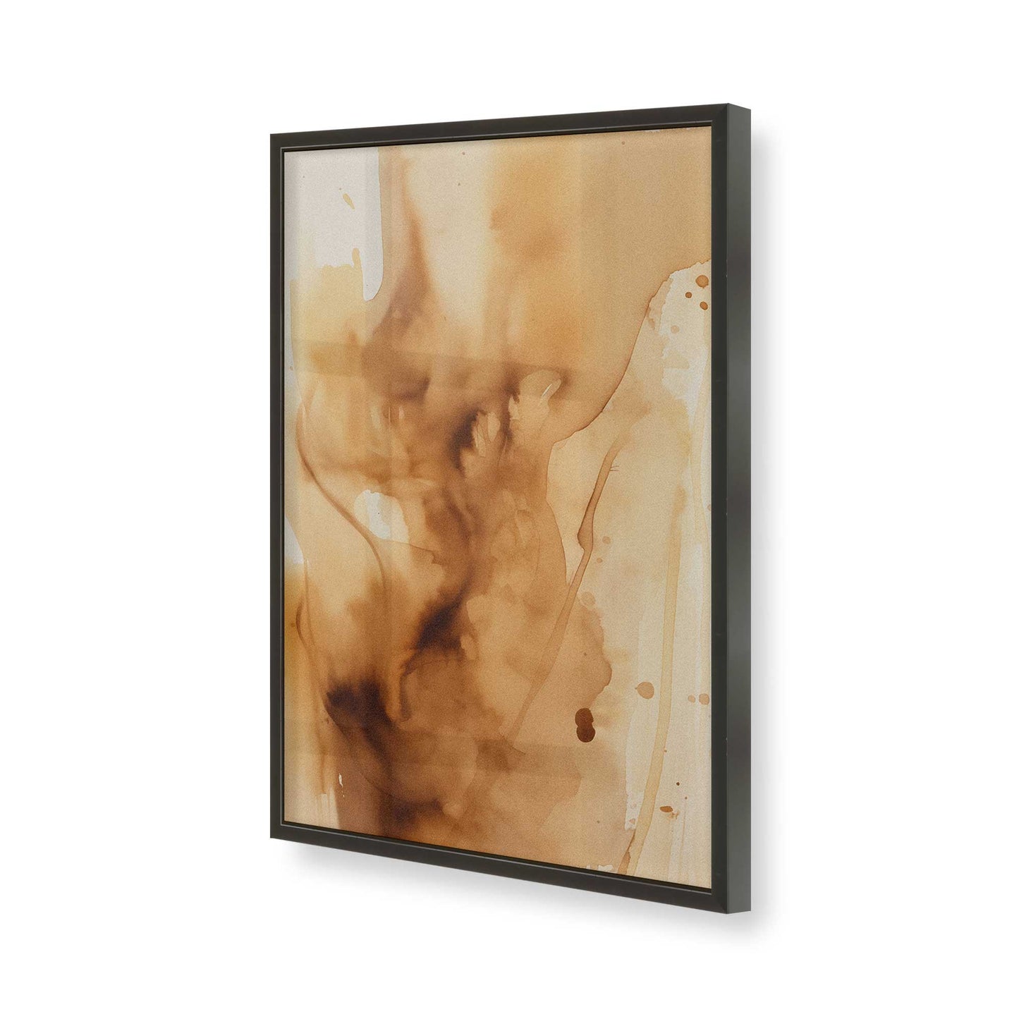 [Color:Satin Black], Picture of art in a Satin Black frame of the corner