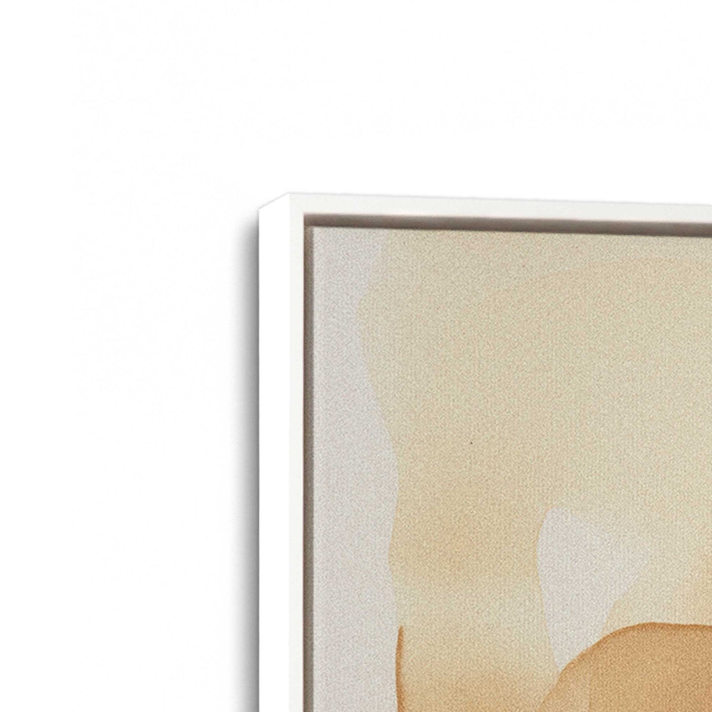 [Color:Opaque White], Picture of art in a White frame at an angle