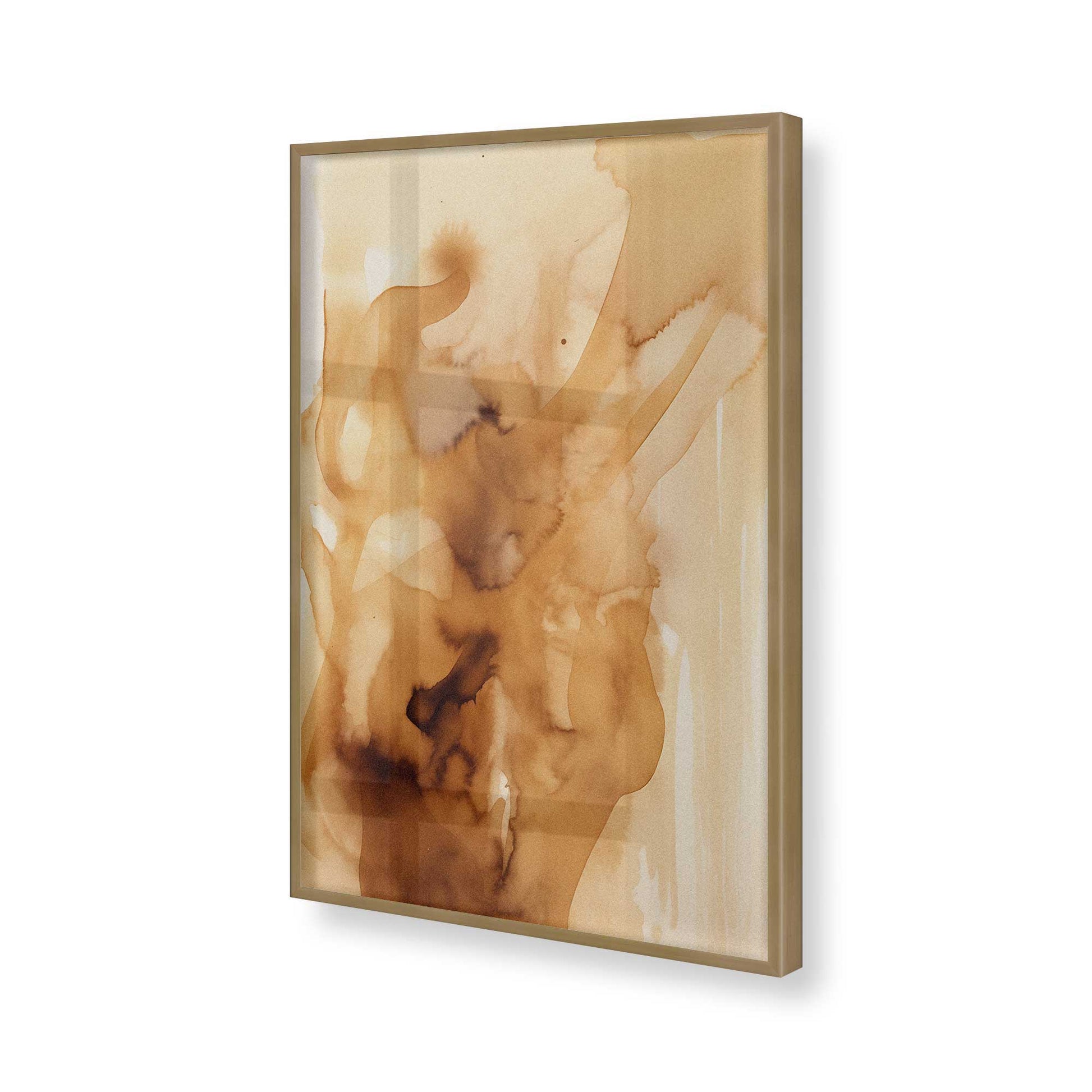 [Color:Brushed Gold], Picture of art in a Brushed Gold frame of the corner