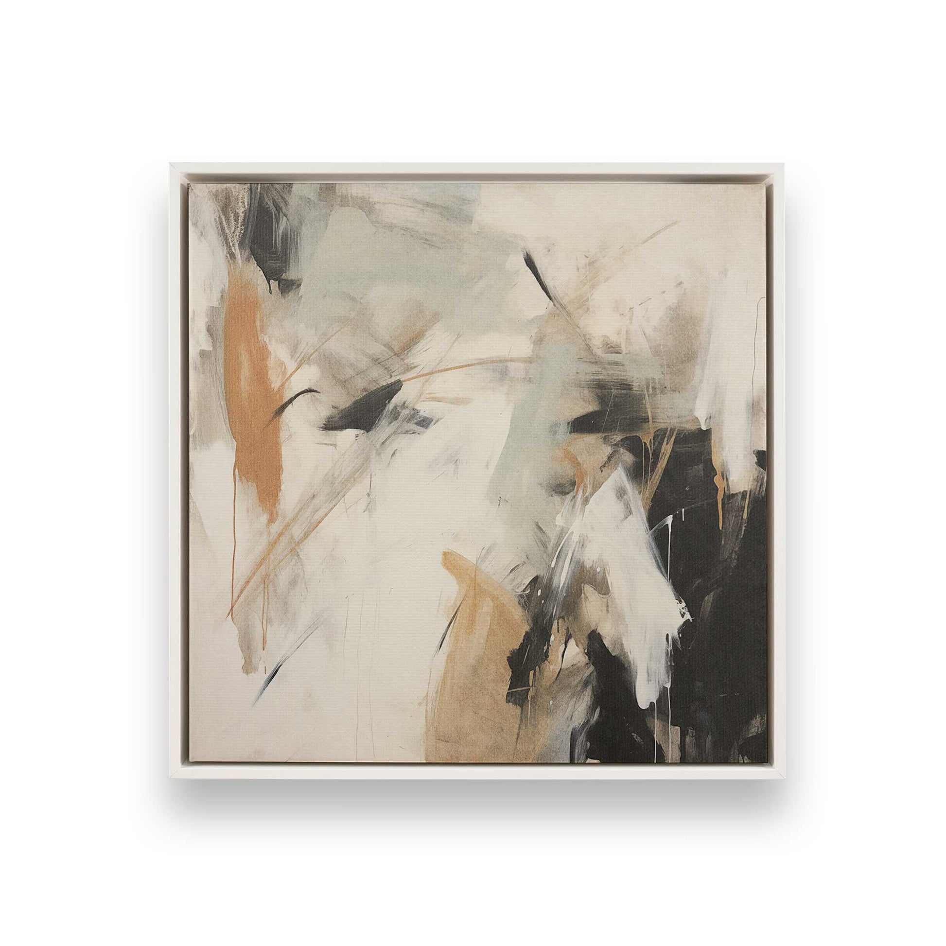 [Color:Opaque White], Picture of art in a White frame