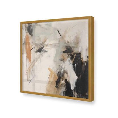 [Color:Polished Gold], Picture of art in a Polished Gold frame at an angle