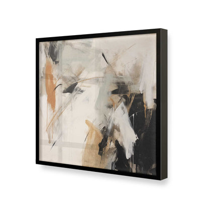 [Color:Satin Black], Picture of art in a Satin Black frame at an angle