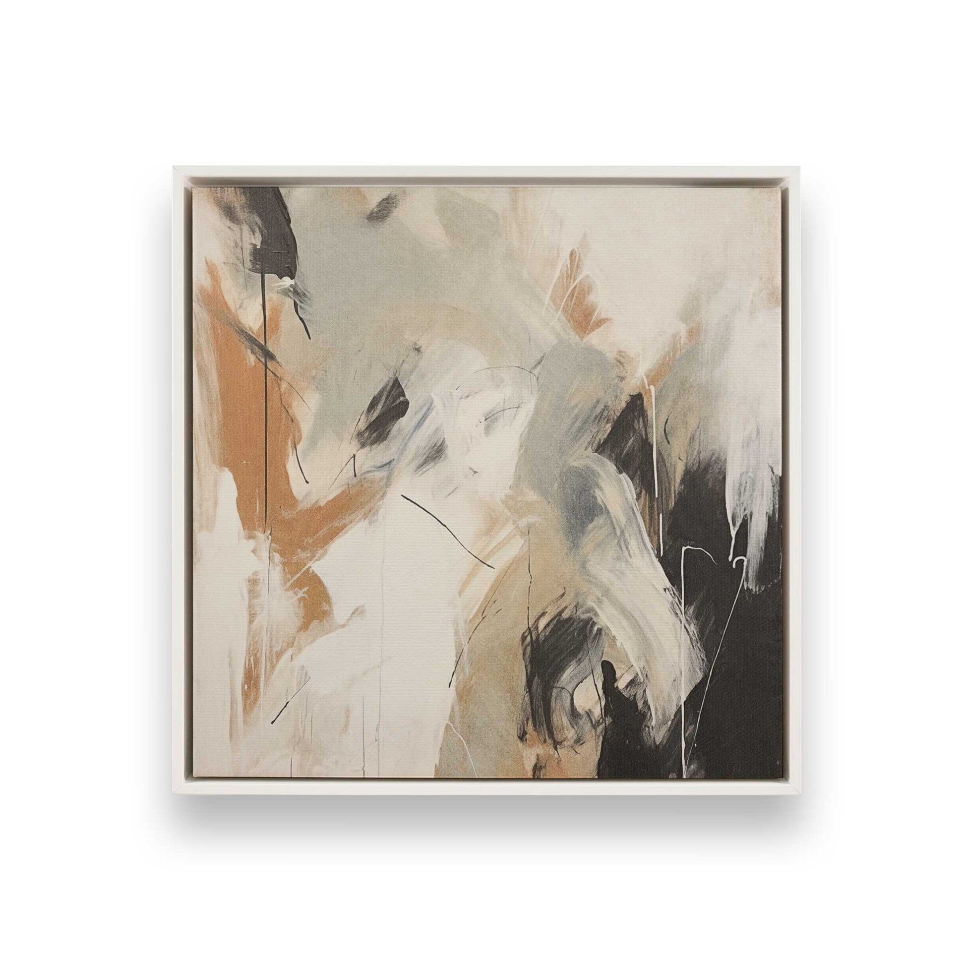 [Color:Opaque White], Picture of art in a White frame