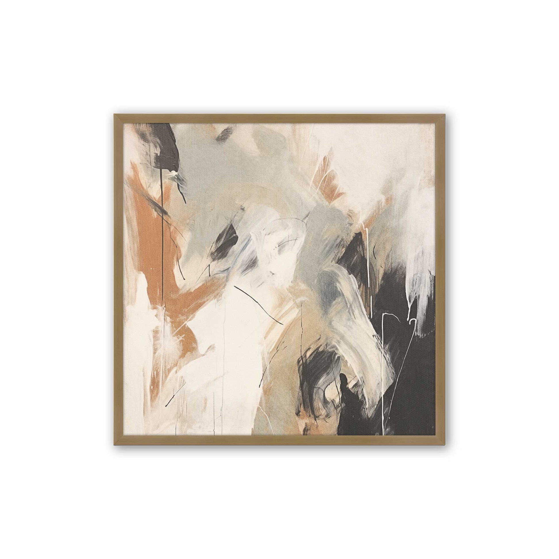 [Color:Brushed Gold], Picture of art in a Brushed Gold frame