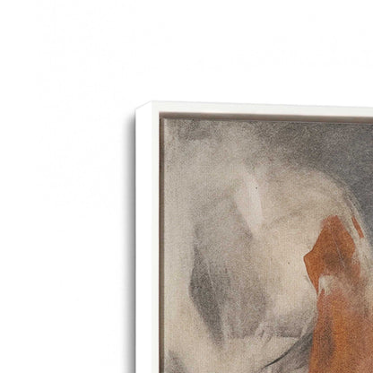 [Color:Opaque White], Picture of art in a White frame at an angle