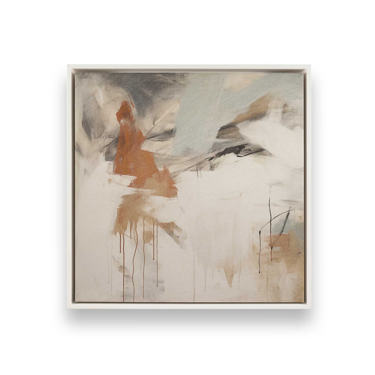 [Color:Opaque White], Picture of art in a White frame