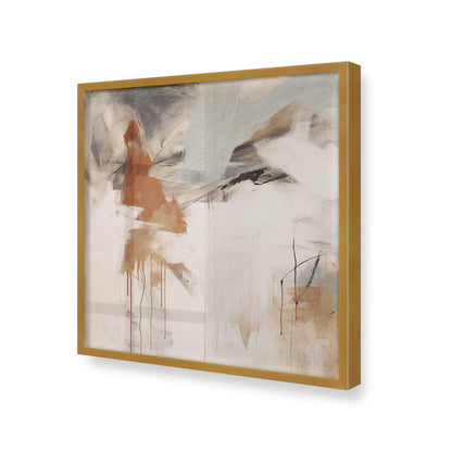 [Color:Polished Gold], Picture of art in a Polished Gold frame at an angle