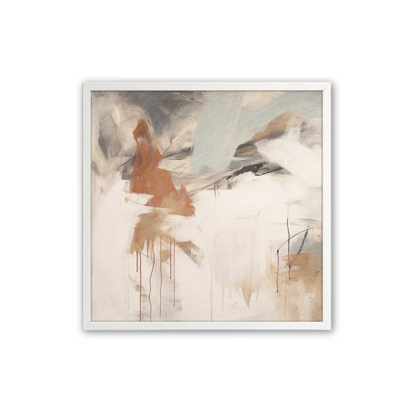 [Color:Opaque White], Picture of art in a Opaque White frame