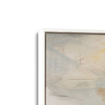 [Color:Opaque White], Picture of art in a White frame at an angle