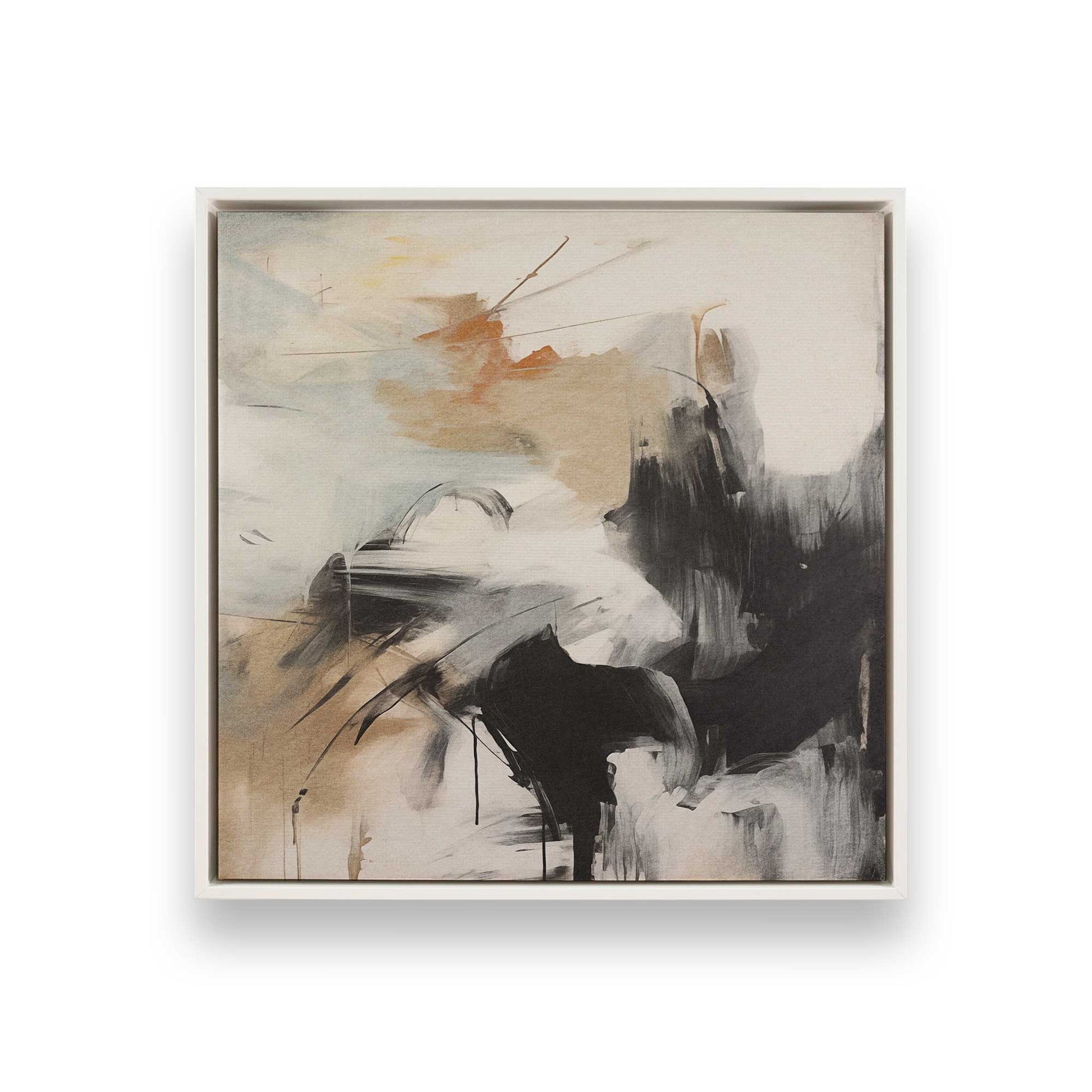 [Color:Opaque White], Picture of art in a White frame