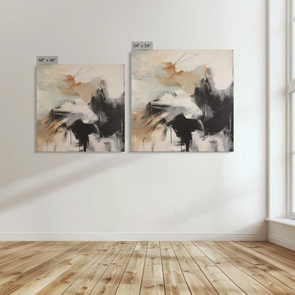 [Color:Stretched Canvas], Image showing the size comparisons