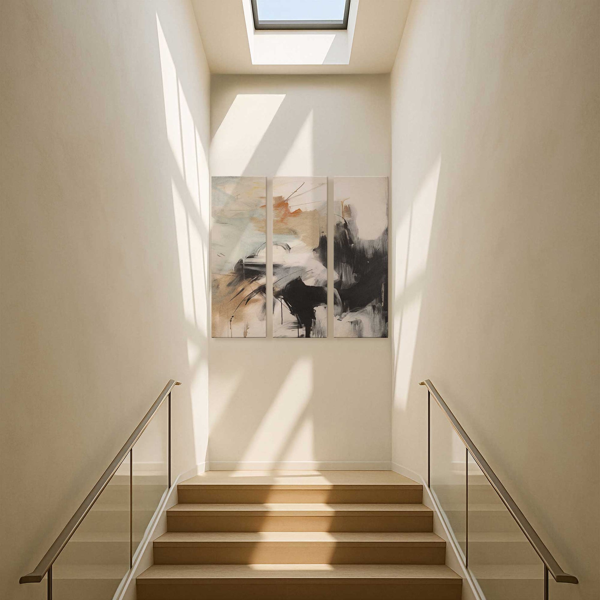 [Color:Stretched Canvas], Picture of art in a room