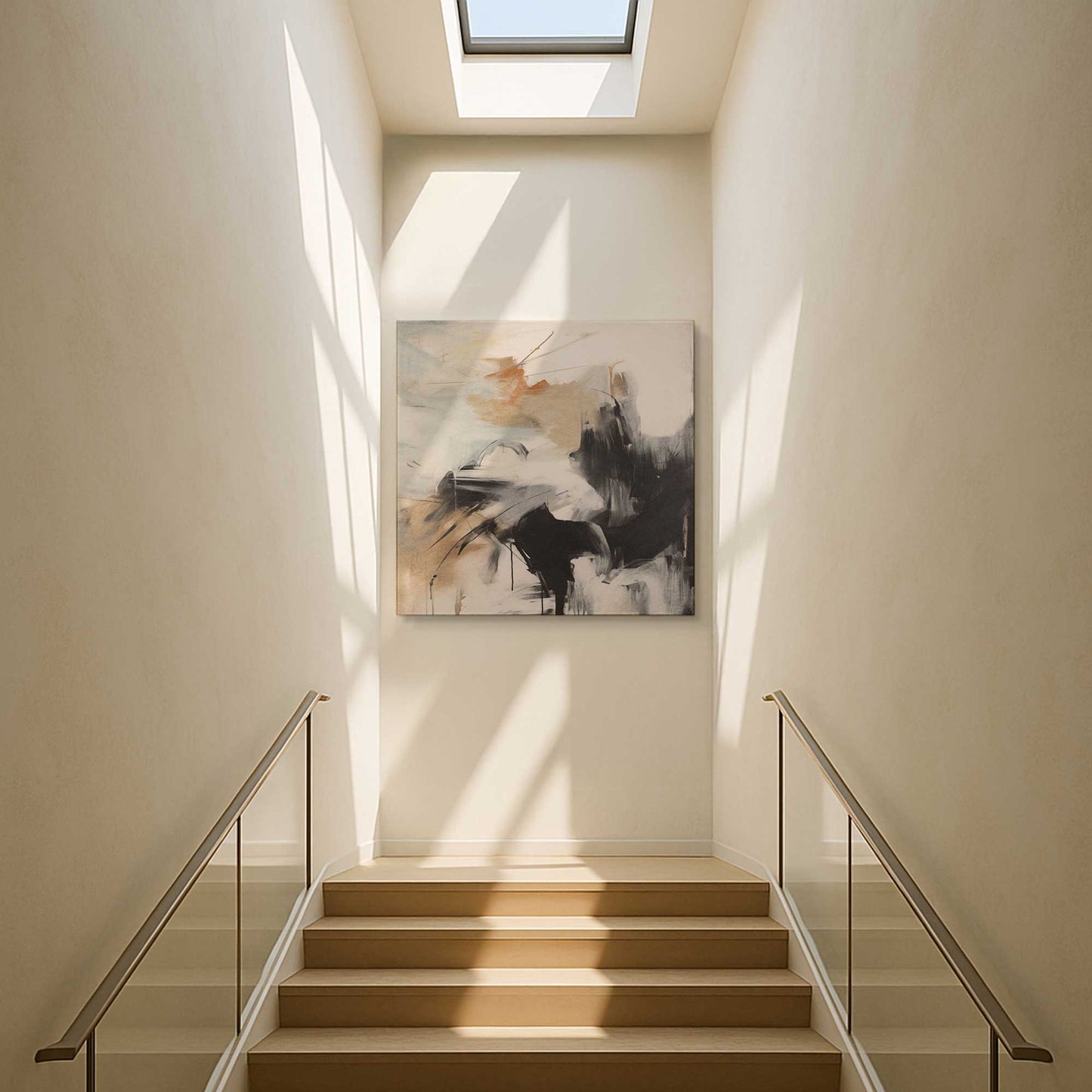 [Color:Stretched Canvas], Picture of art in a room