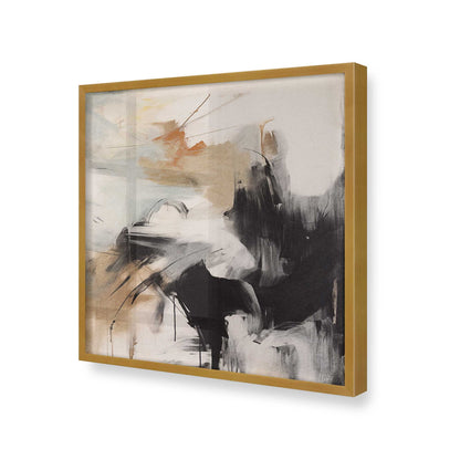 [Color:Polished Gold], Picture of art in a Polished Gold frame at an angle