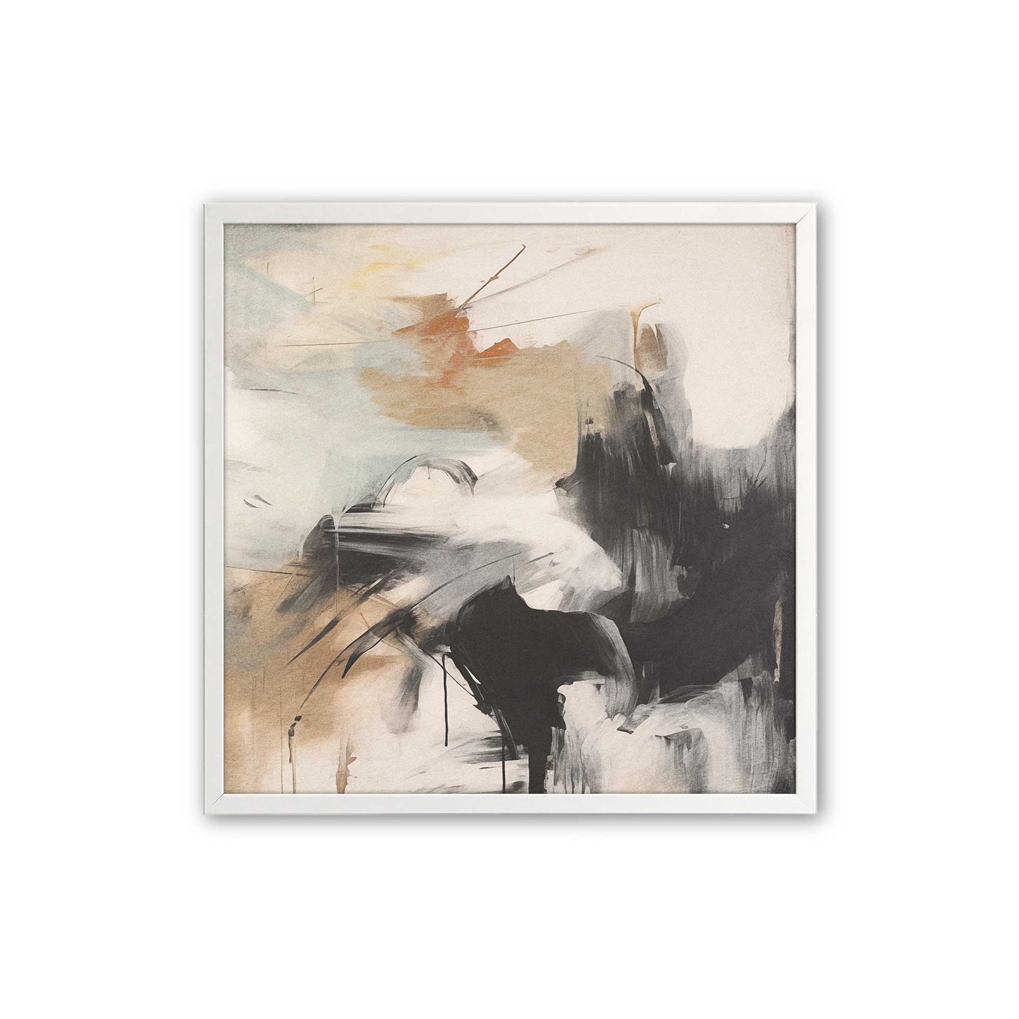 [Color:Opaque White], Picture of art in a Opaque White frame