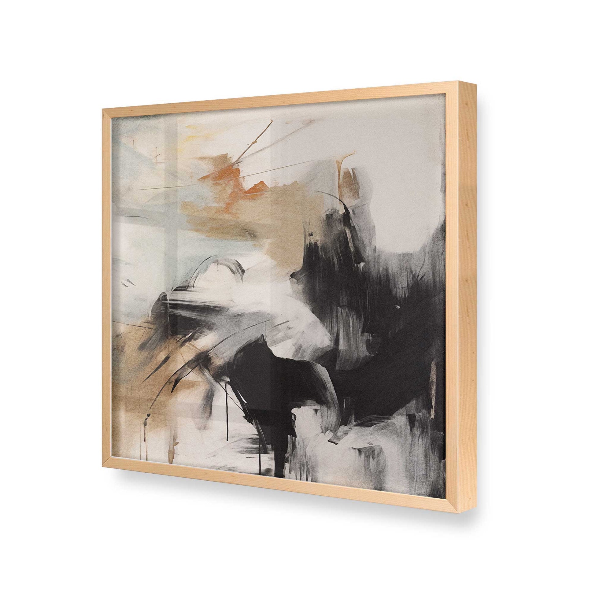 [Color:Raw Maple], Picture of art in a Raw Maple frame at an angle