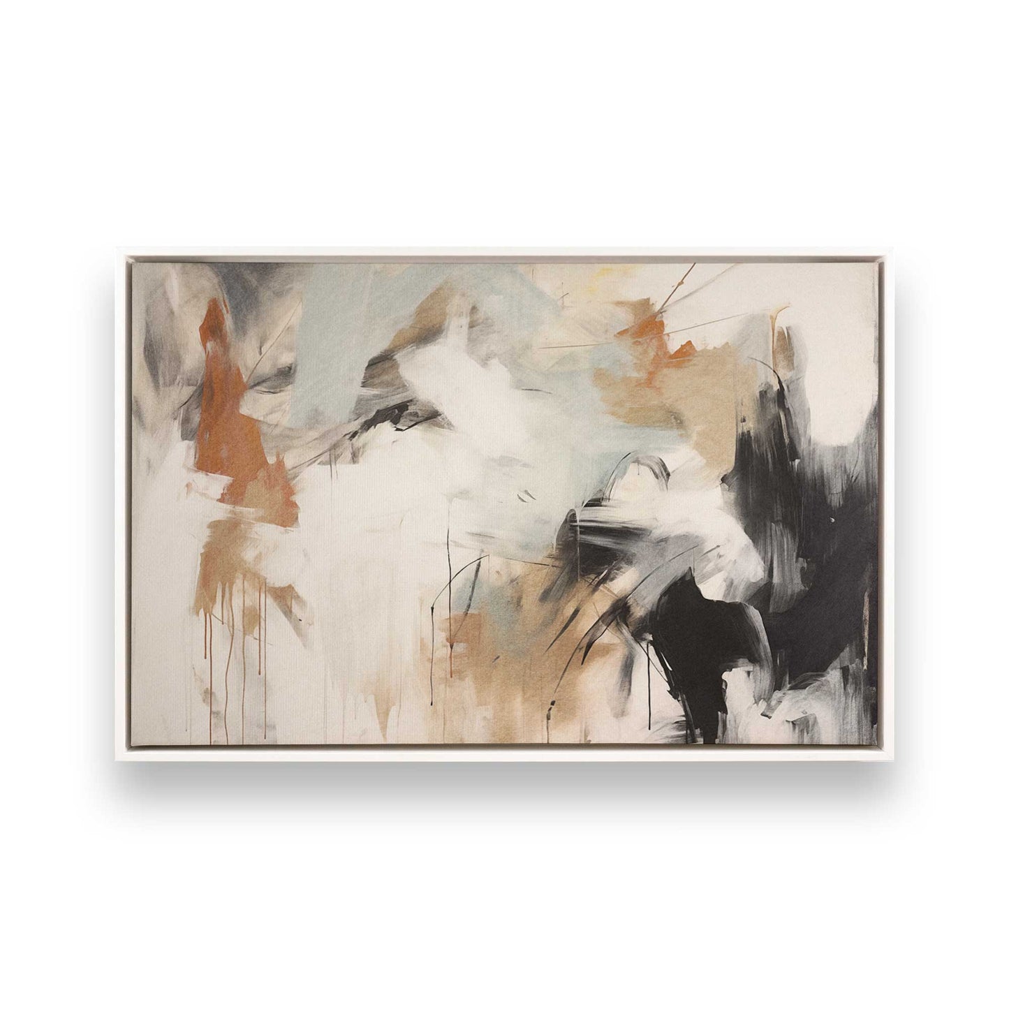 [Color:Opaque White], Picture of art in a White frame