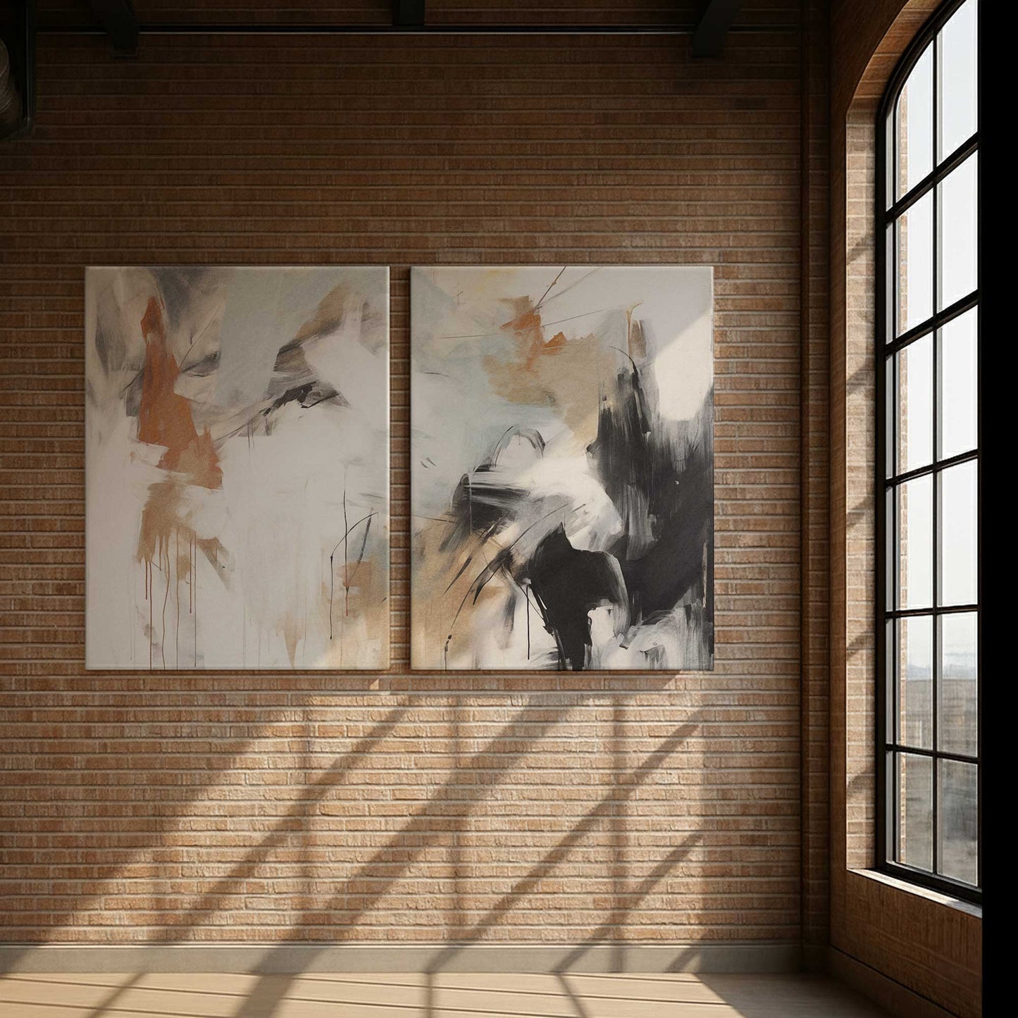 [Color:Stretched Canvas], Picture of art in a room