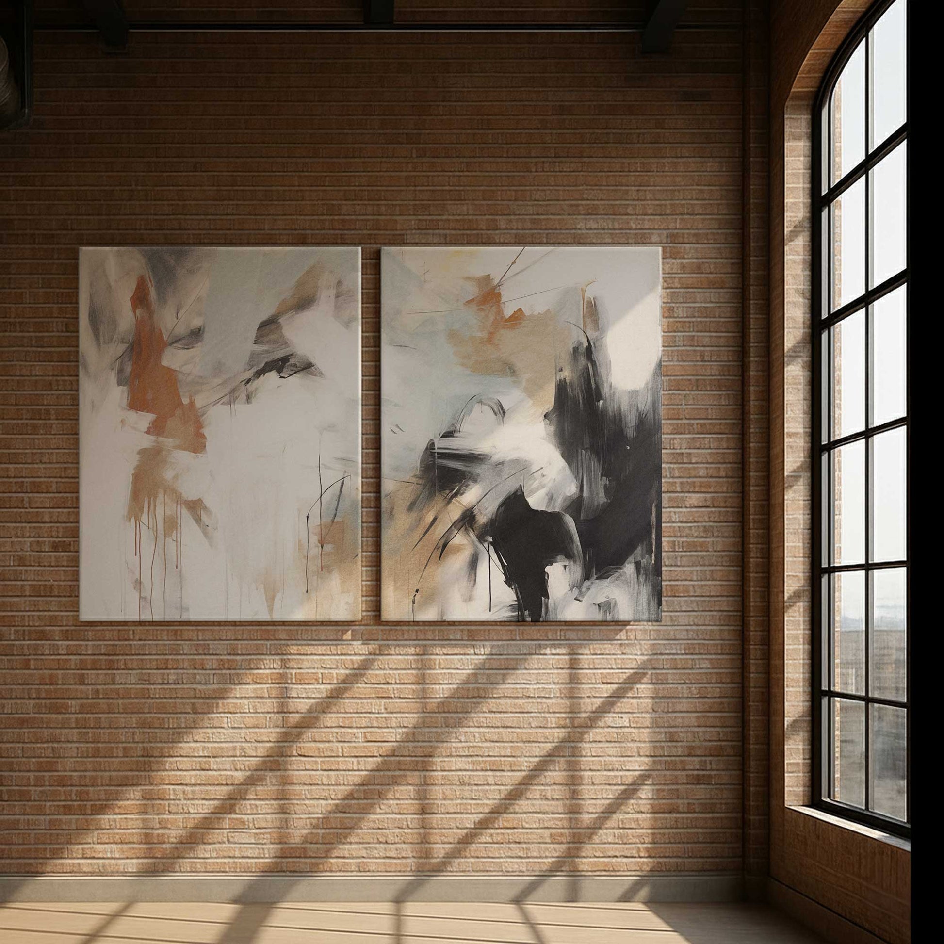 [Color:Stretched Canvas], Picture of art in a room