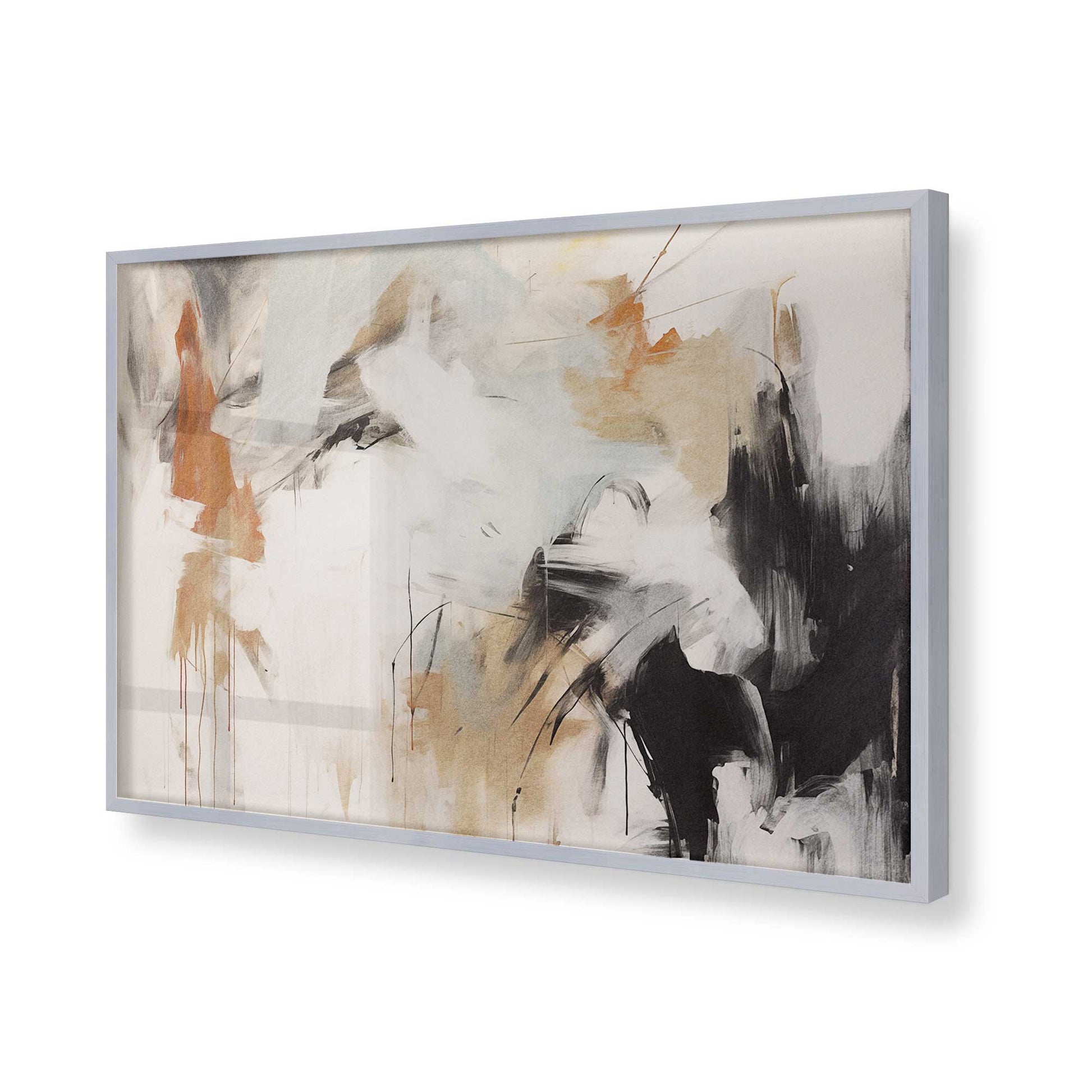 [Color:Polished Chrome], Picture of art in a Polished Chrome frame of the corner