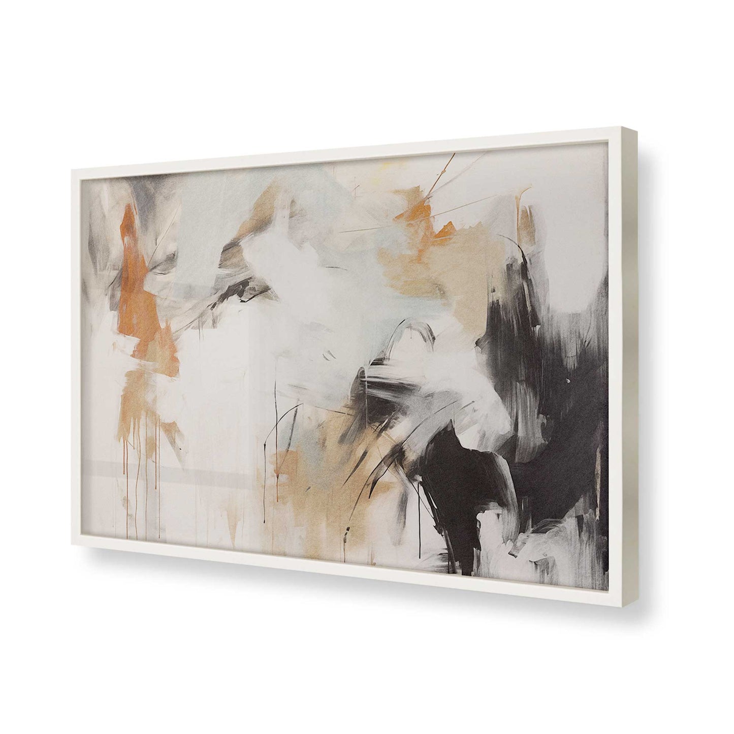 [Color:Opaque White], Picture of art in a Opaque White frame of the corner