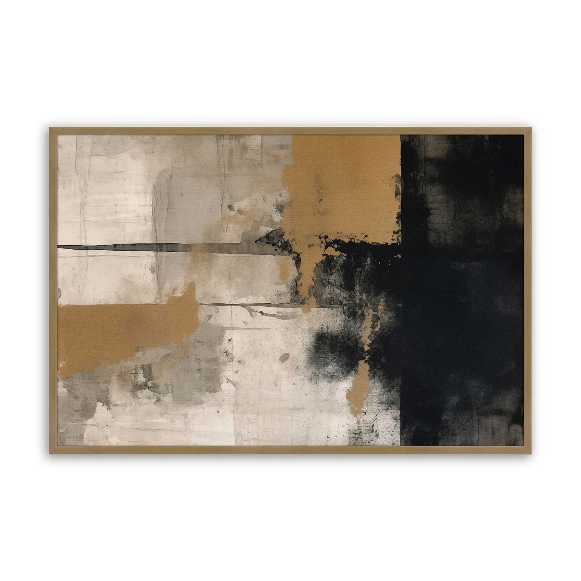 [Color:Brushed Gold], Picture of art in a Brushed Gold frame