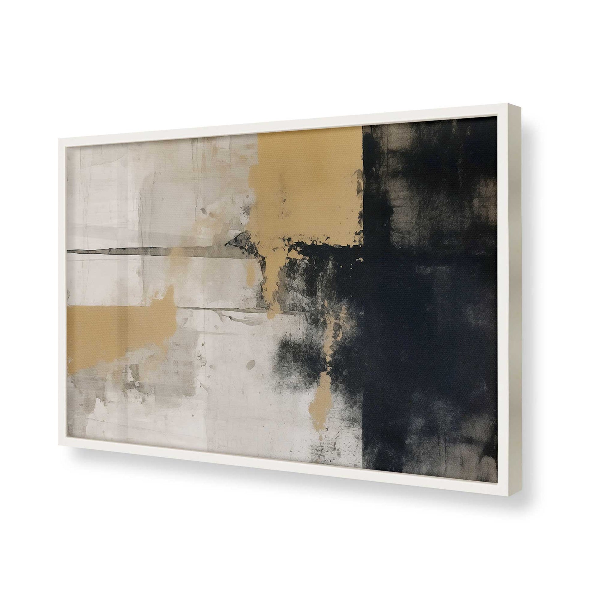 [Color:Opaque White], Picture of art in a Opaque White frame of the corner