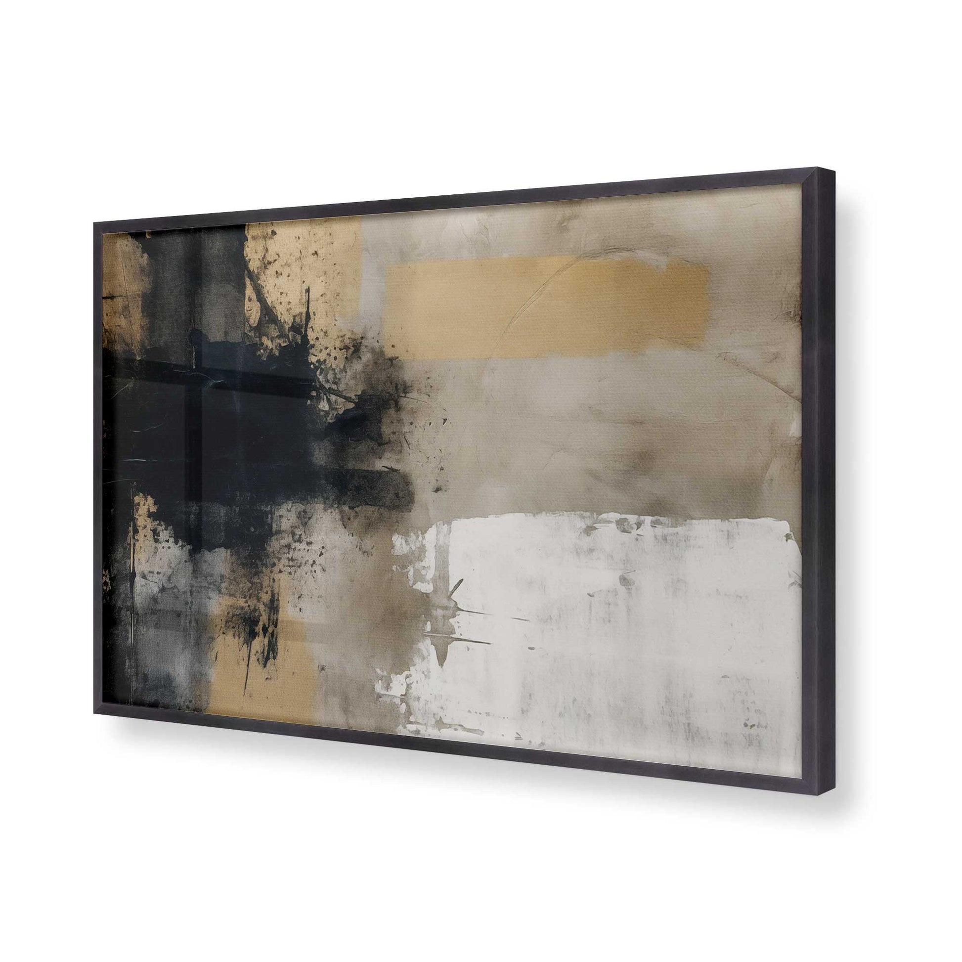 [Color:Weathered Zinc], Picture of art in a Weathered Zinc frame of the corner