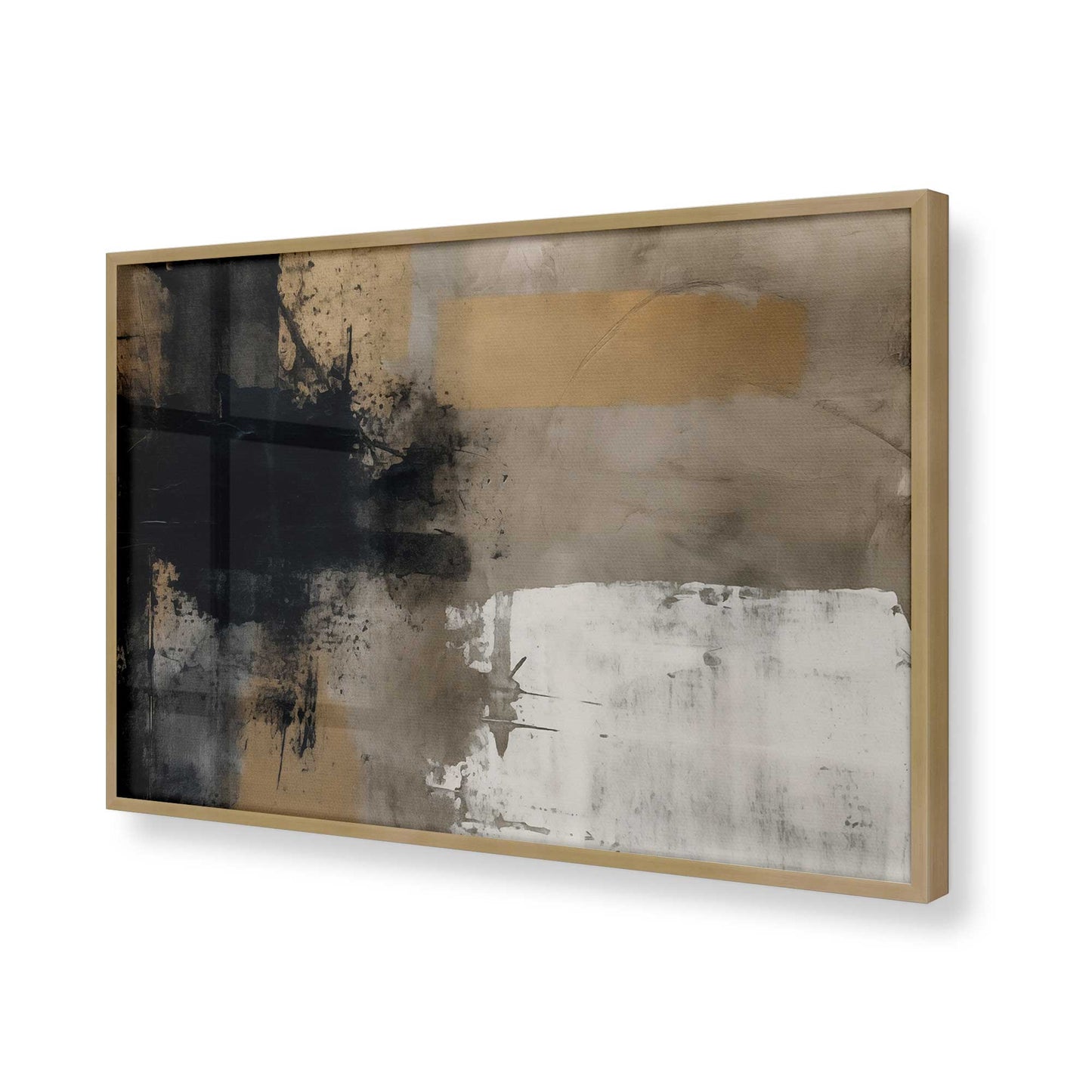 [Color:Brushed Gold], Picture of art in a Brushed Gold frame of the corner