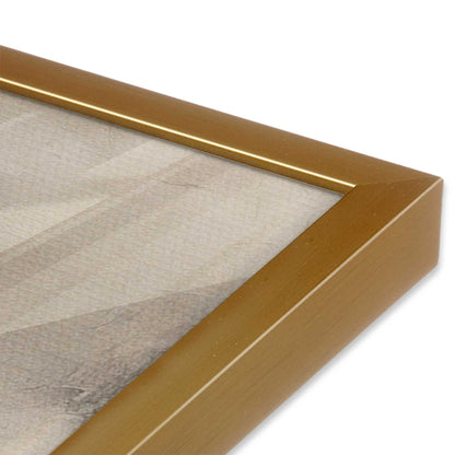 [Color:Polished Gold], Picture of art in a Polished Gold frame at an angle