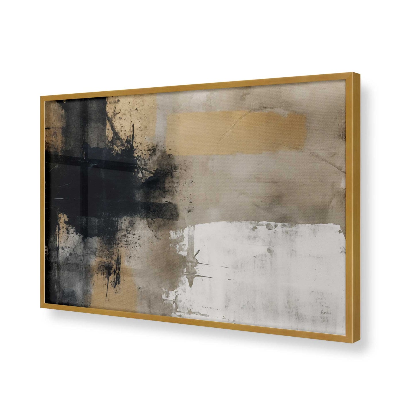 [Color:Polished Gold], Picture of art in a Polished Gold frame of the corner