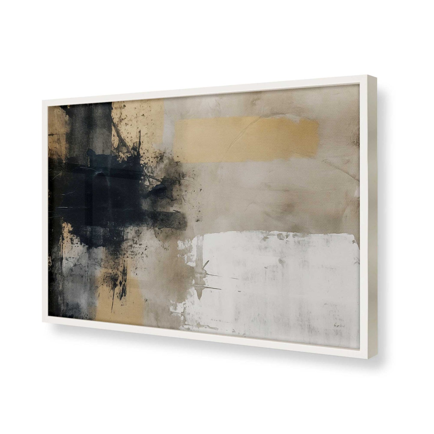 [Color:Opaque White], Picture of art in a Opaque White frame of the corner