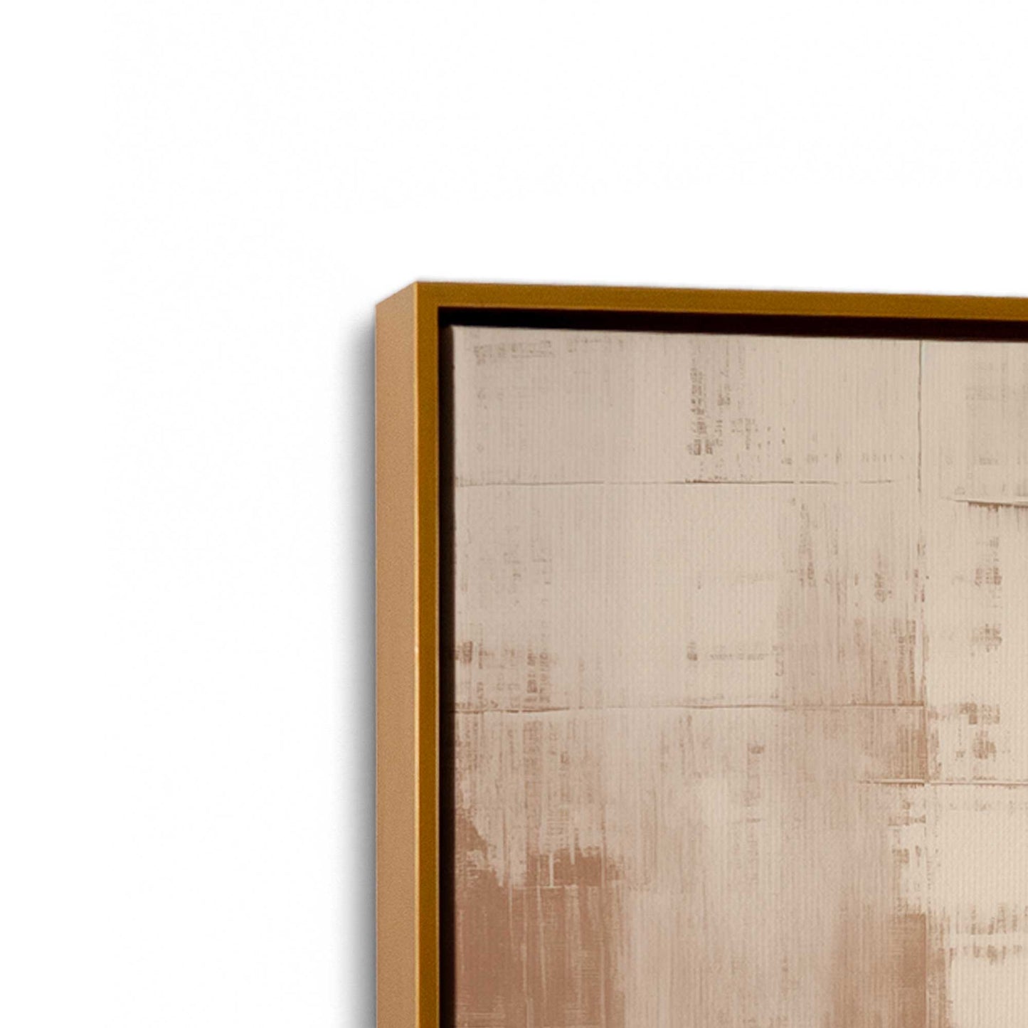 [Color:Polished Gold], Picture of art in a Polished Gold frame at an angle