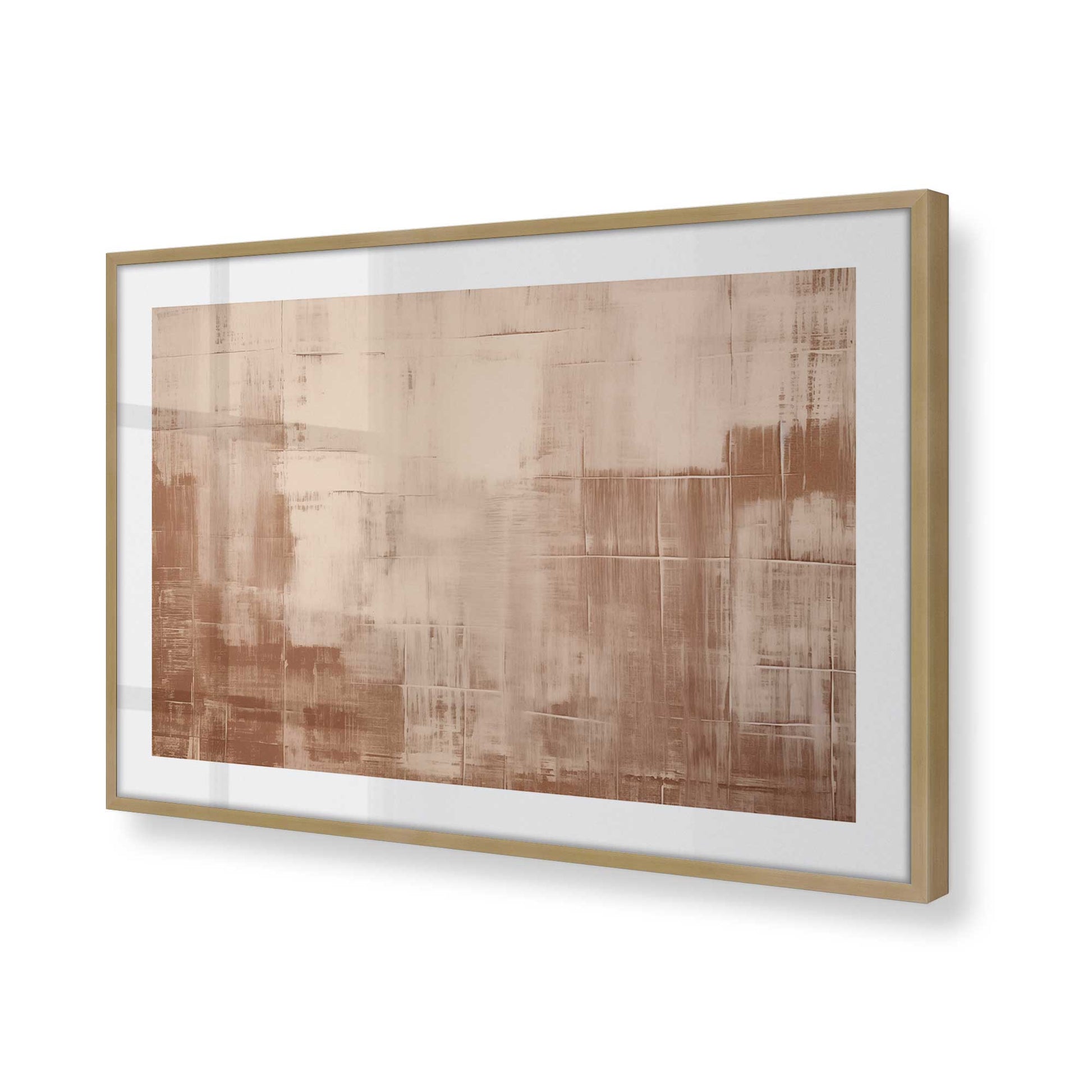 [Color:Brushed Gold], Picture of art in a Brushed Gold frame of the corner