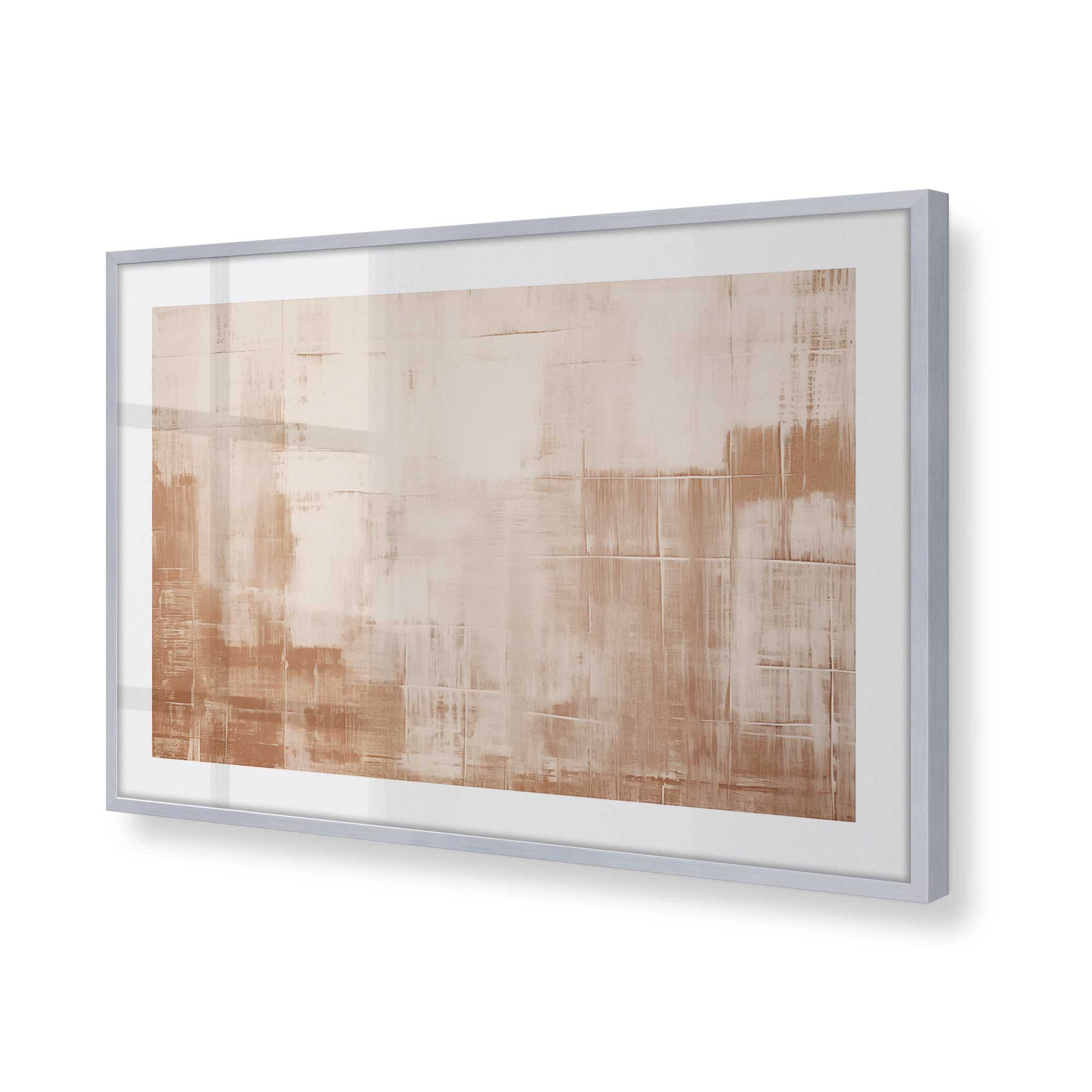 [Color:Polished Chrome], Picture of art in a Polished Chrome frame of the corner