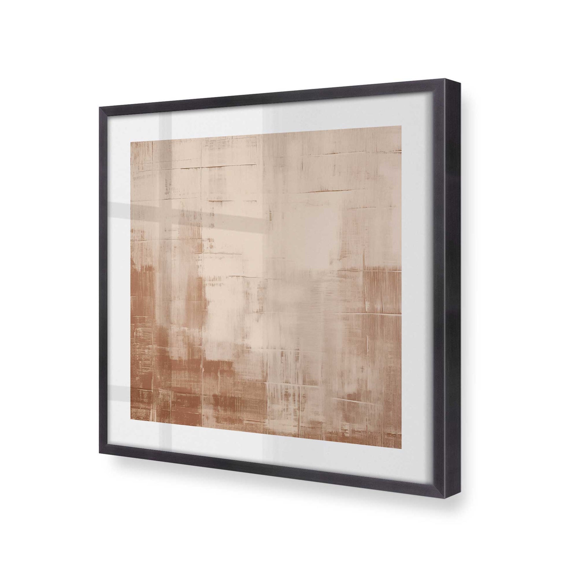 [Color:Weathered Zinc], Picture of art in a Weathered Zinc frame at an angle