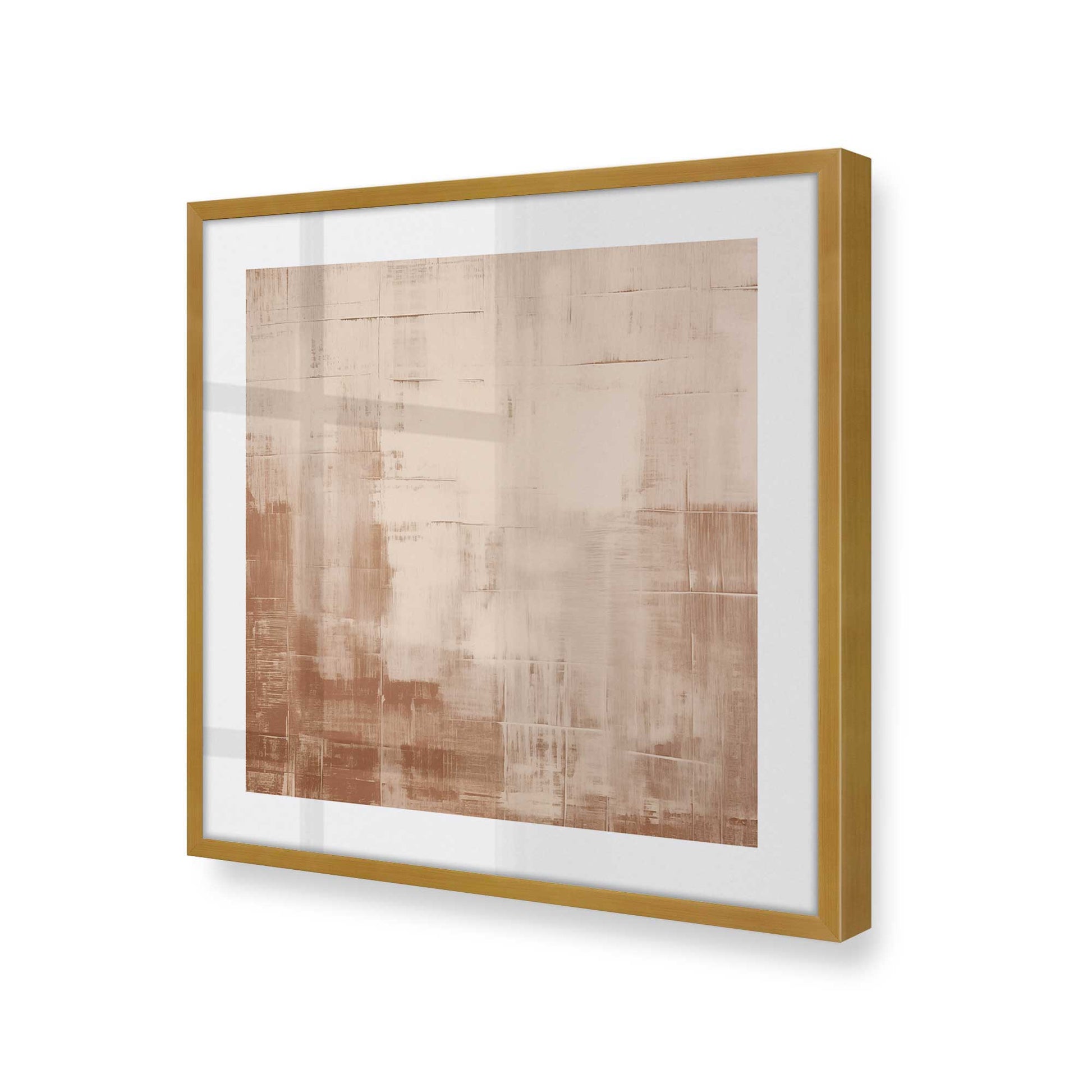 [Color:Polished Gold], Picture of art in a Polished Gold frame at an angle