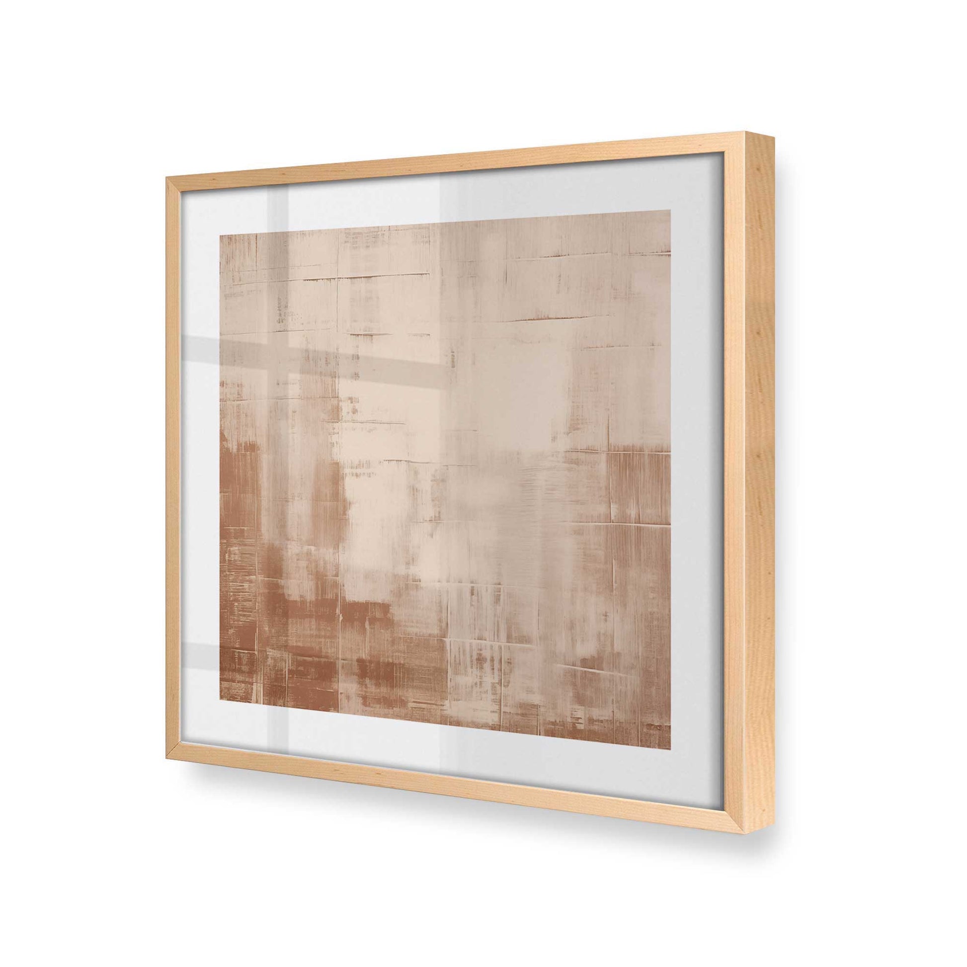 [Color:Raw Maple], Picture of art in a Raw Maple frame at an angle