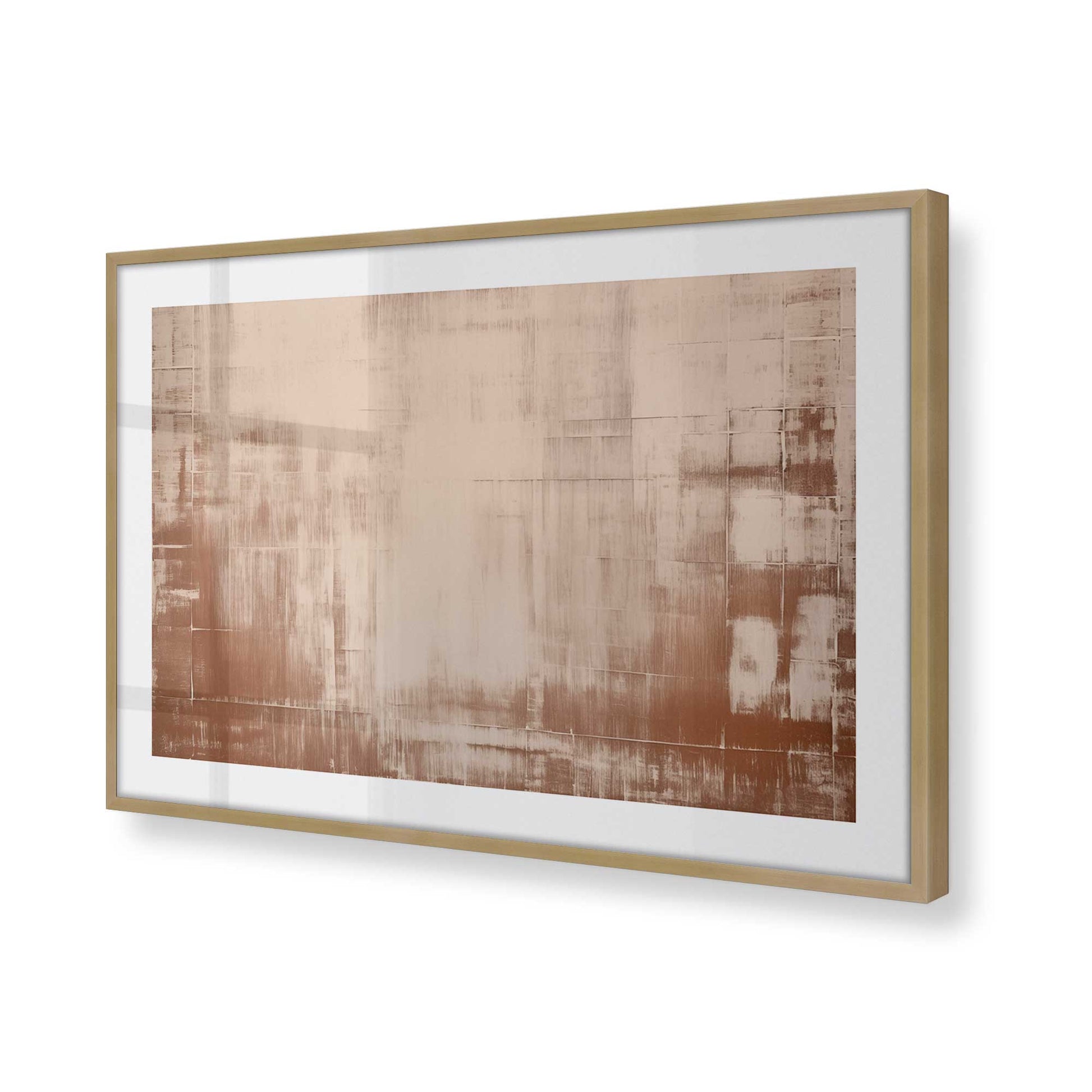 [Color:Brushed Gold], Picture of art in a Brushed Gold frame of the corner