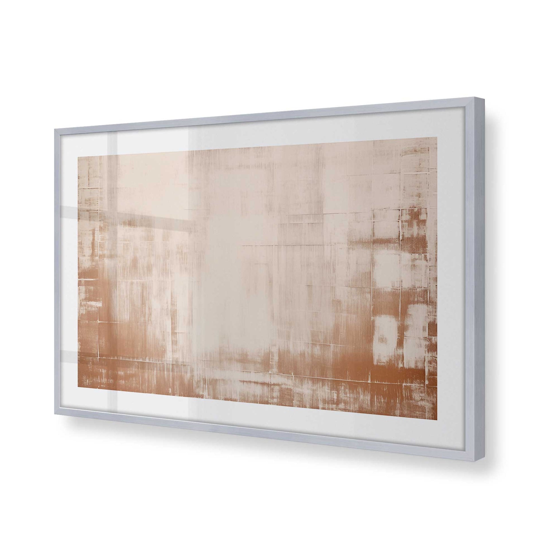 [Color:Polished Chrome], Picture of art in a Polished Chrome frame of the corner