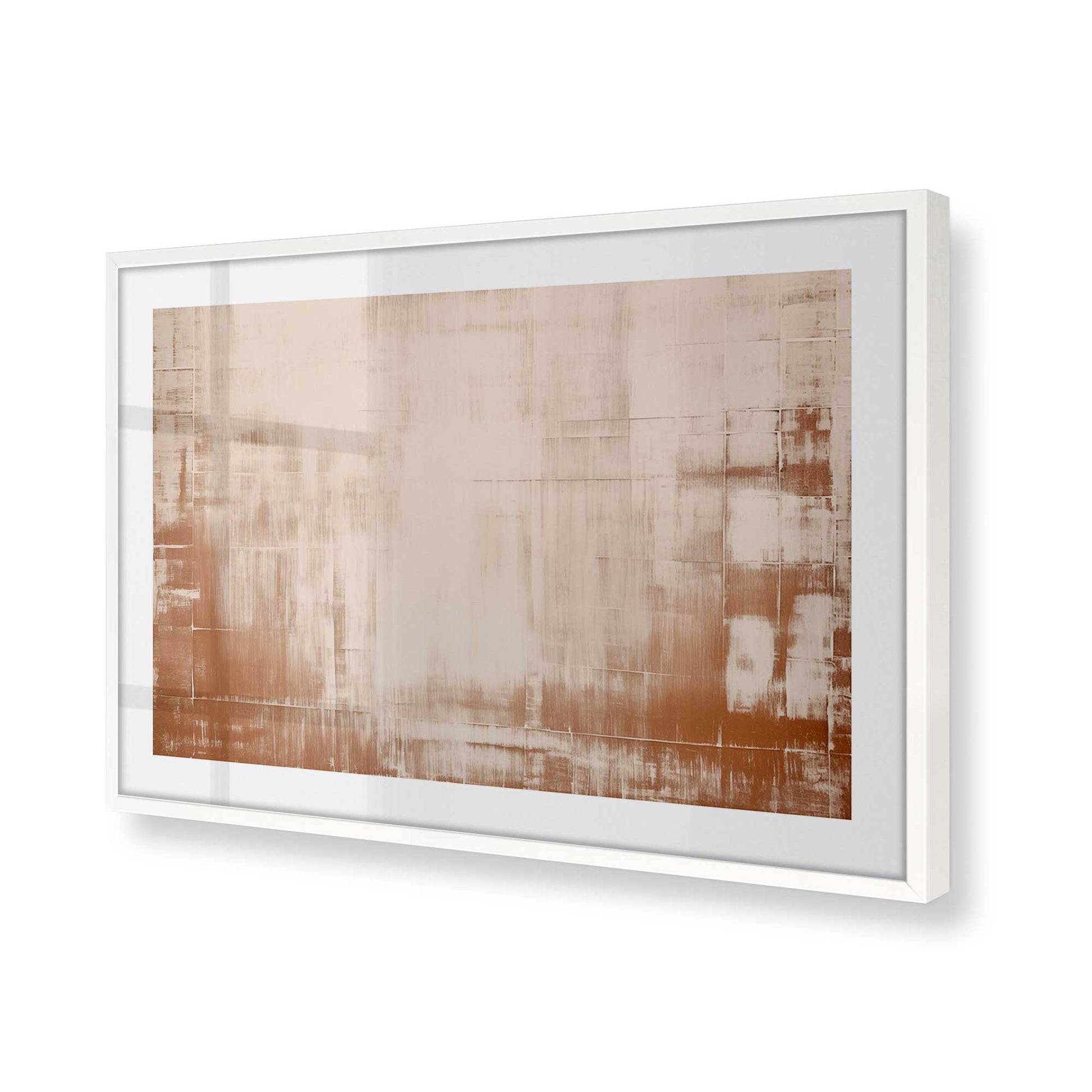 [Color:Opaque White], Picture of art in a Opaque White frame of the corner