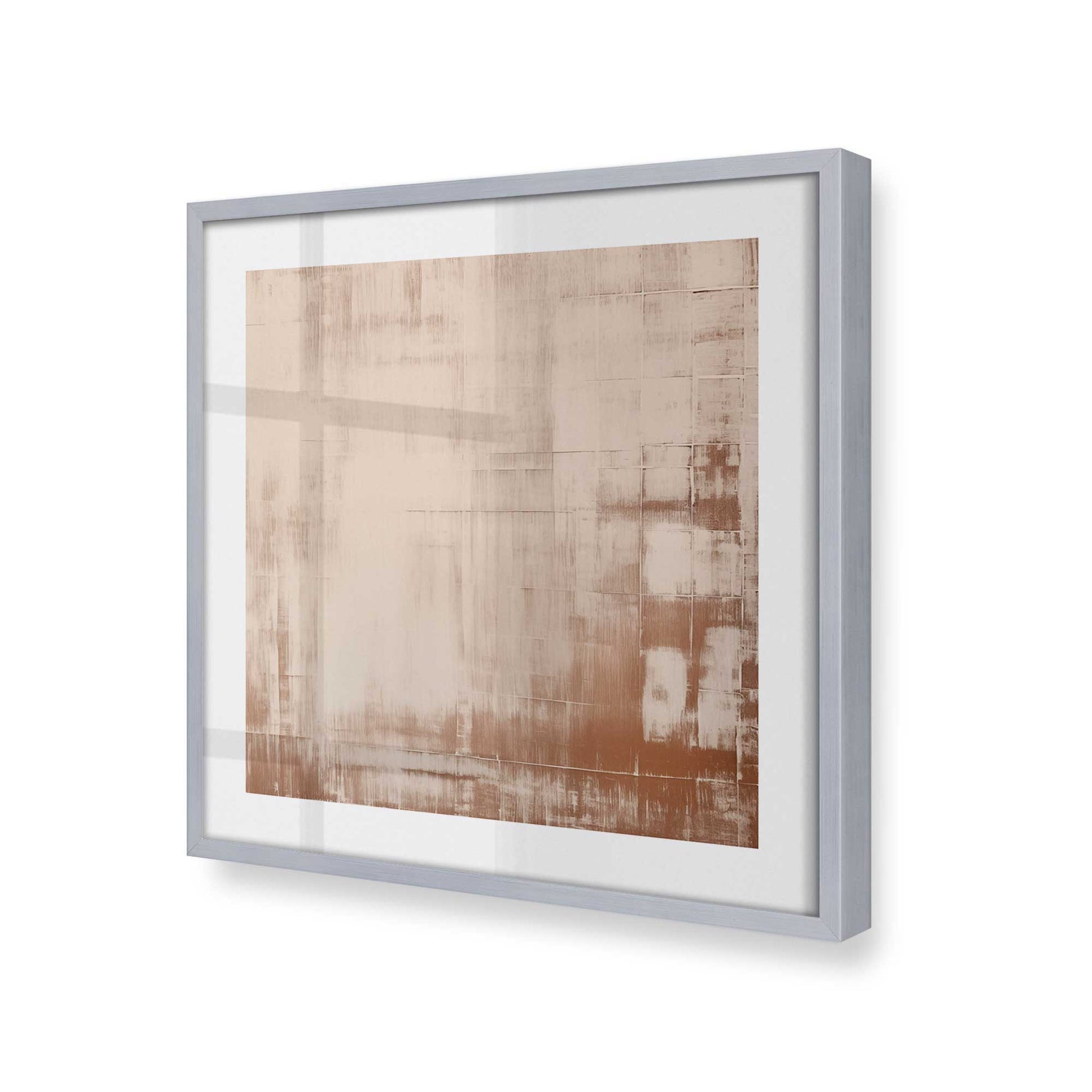 [Color:Polished Chrome], Picture of art in a Polished Chrome frame at an angle