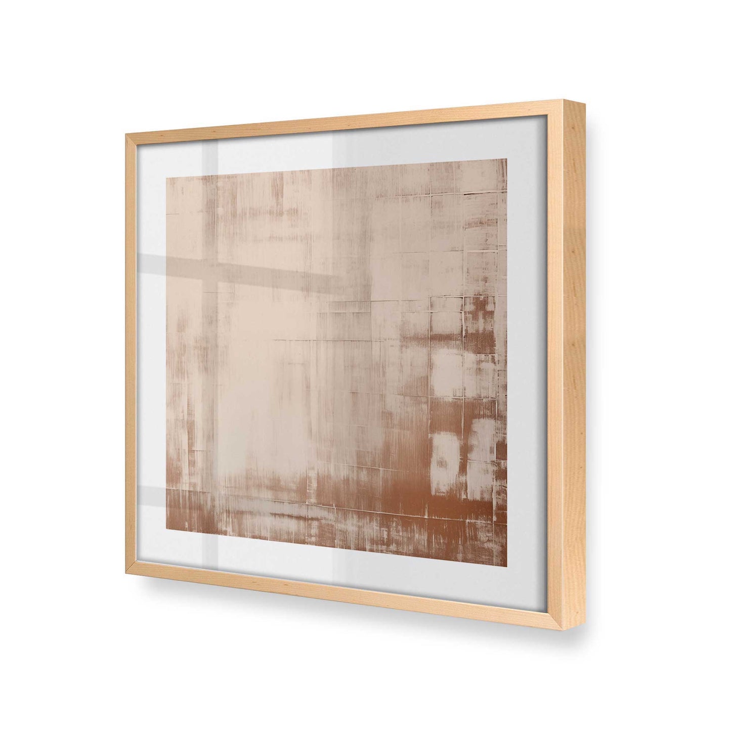 [Color:Raw Maple], Picture of art in a Raw Maple frame at an angle