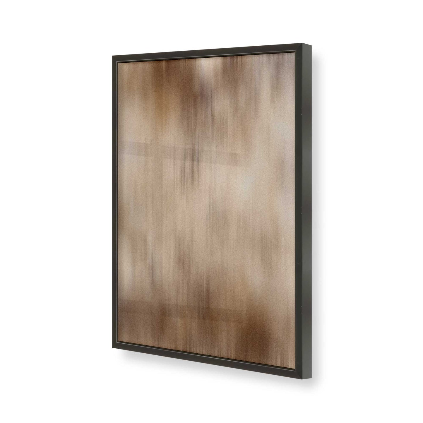 [Color:Satin Black], Picture of art in a Satin Black frame of the corner