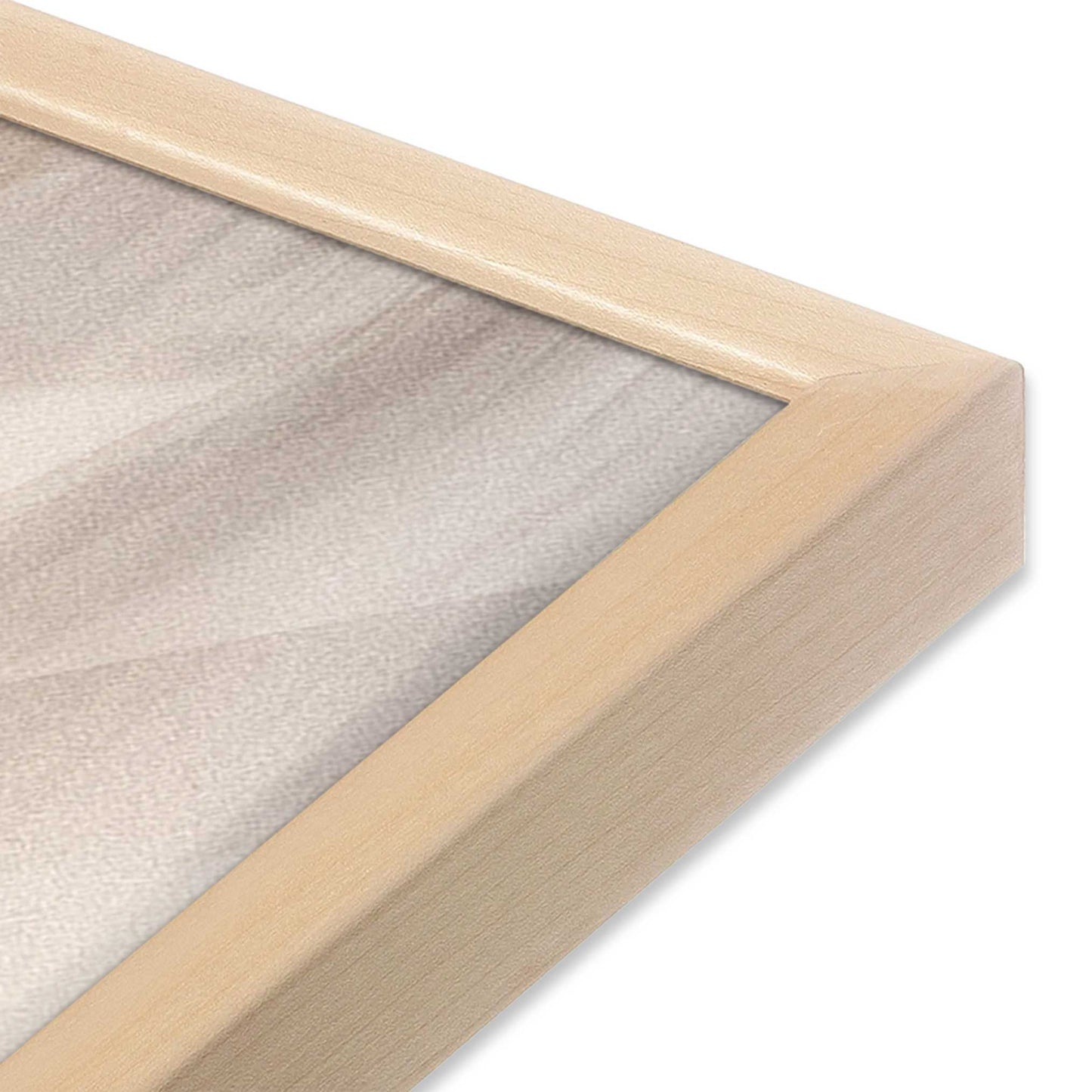 [Color:Raw Maple], Picture of art in a Raw Maple frame at an angle